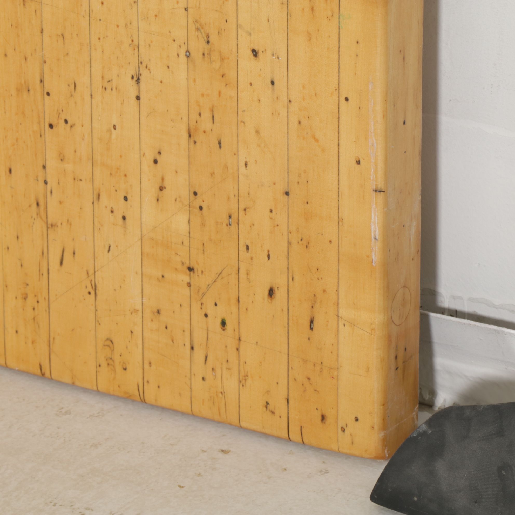 Postmodern Dining Table with Recovered Hardwood Industrial Tabletop