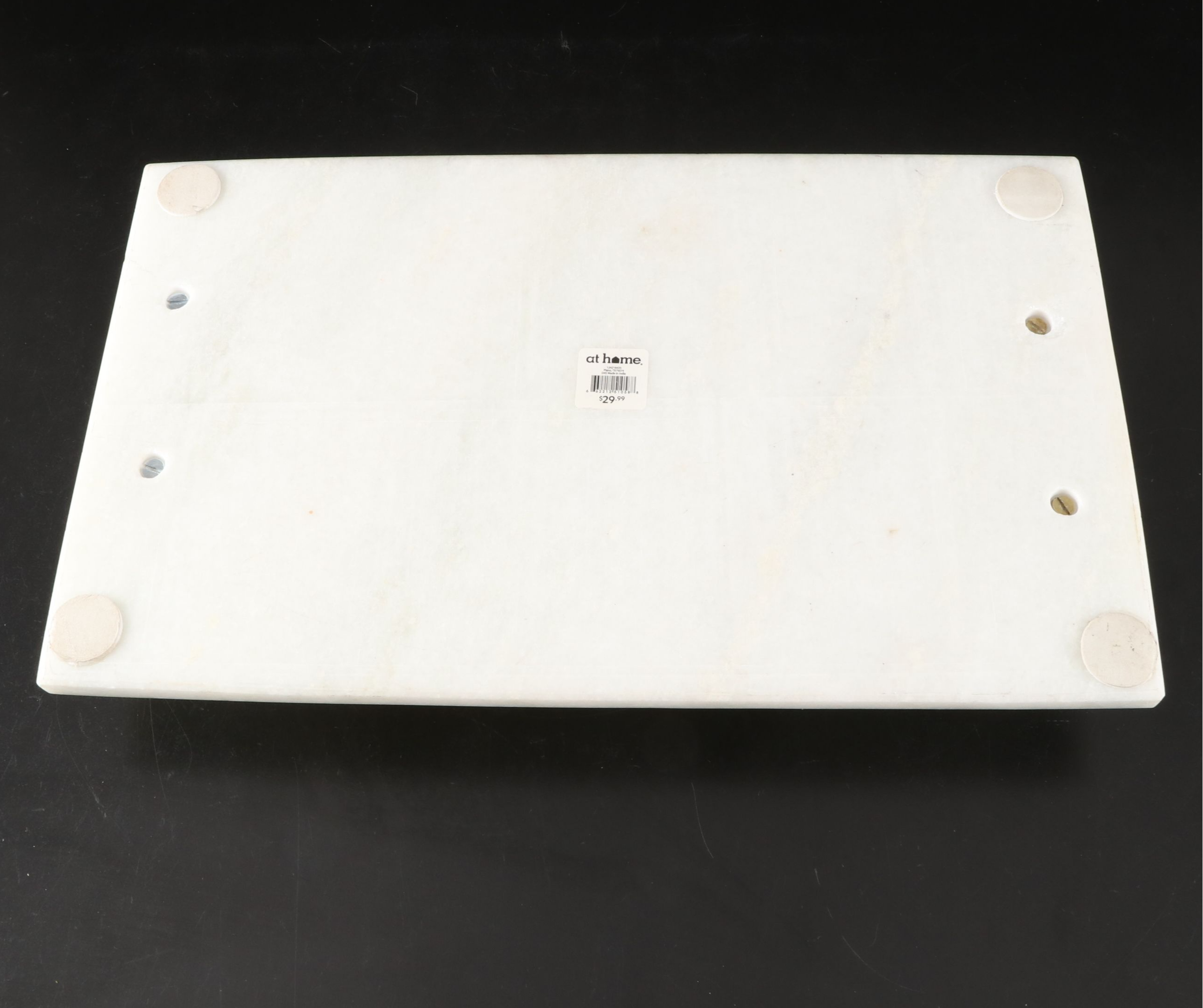 At Home Alabaster Tray with Other Contemporary Table Accessories