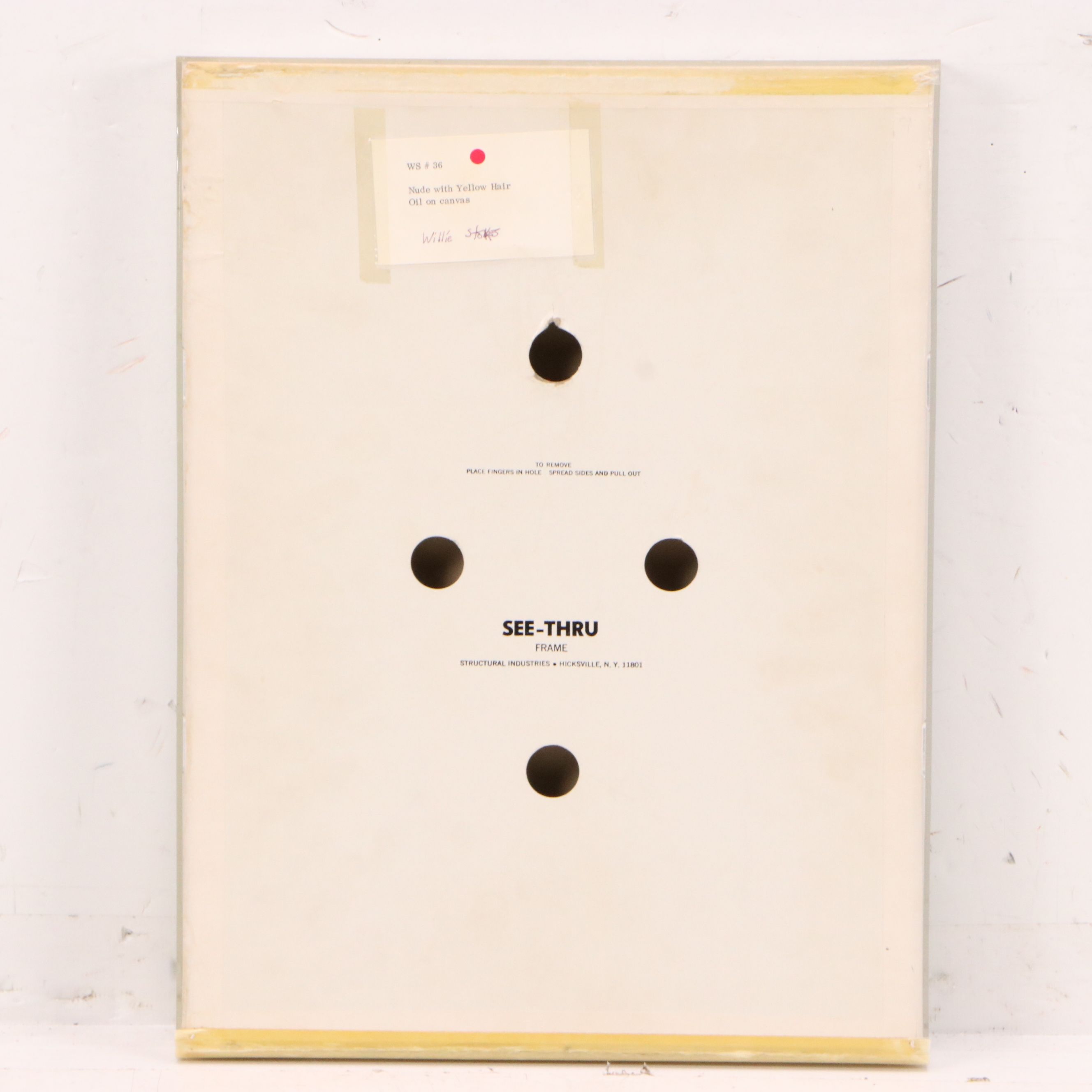 Willie Stokes Oil Painting "Nude With Yellow Hair," Late 20th Century