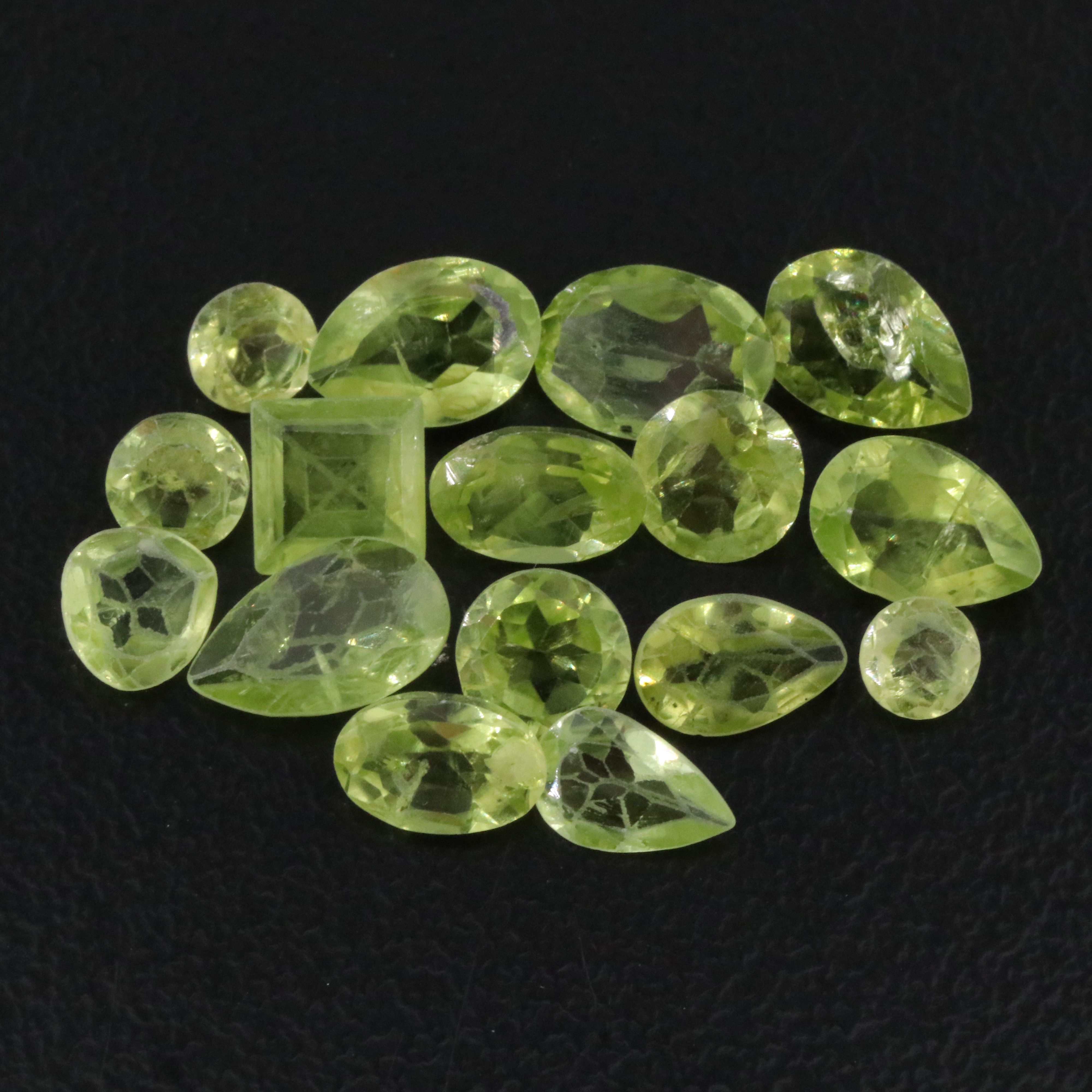 Loose 7.74 CTW Peridot Lot