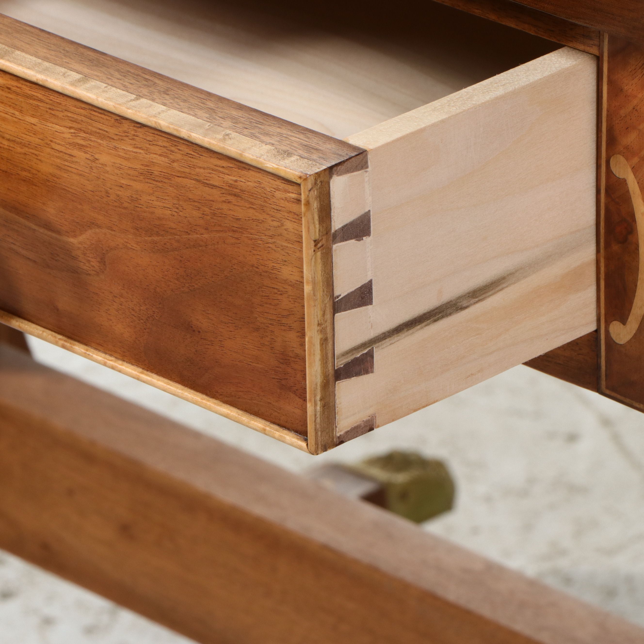 Federal Style Walnut Sofa Table After Israel Sack Collection