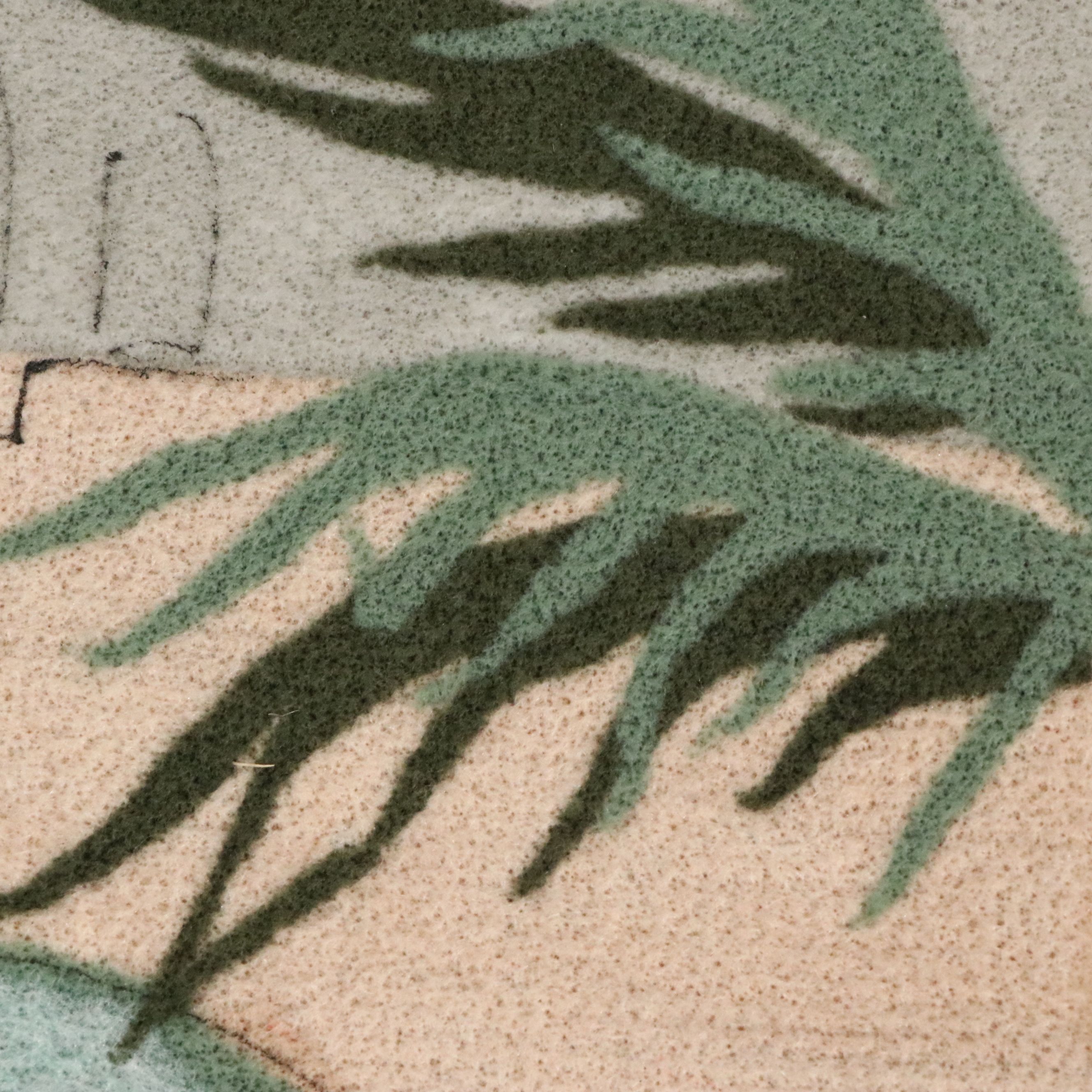 Smadar A. Livne Fiber Art Mixed Media "The Wall," 2001