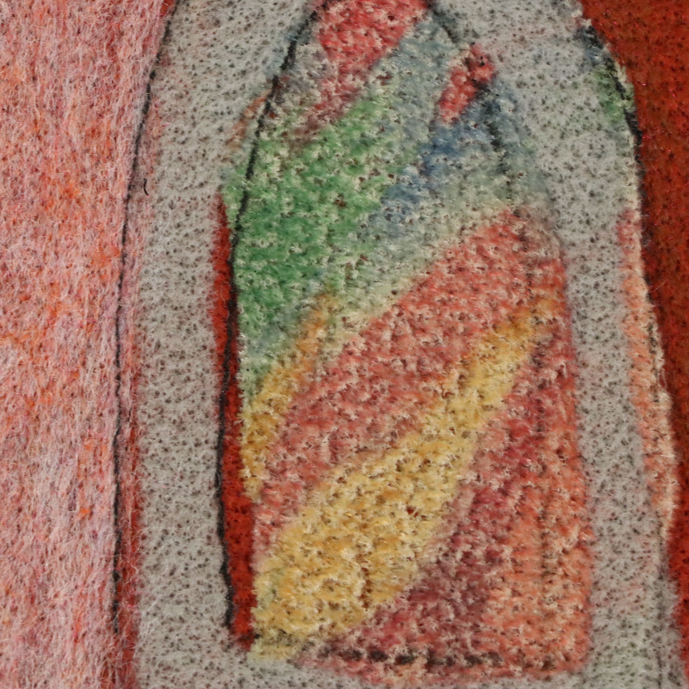 Smadar A. Livne Fiber Art Mixed Media "The Wall," 2001