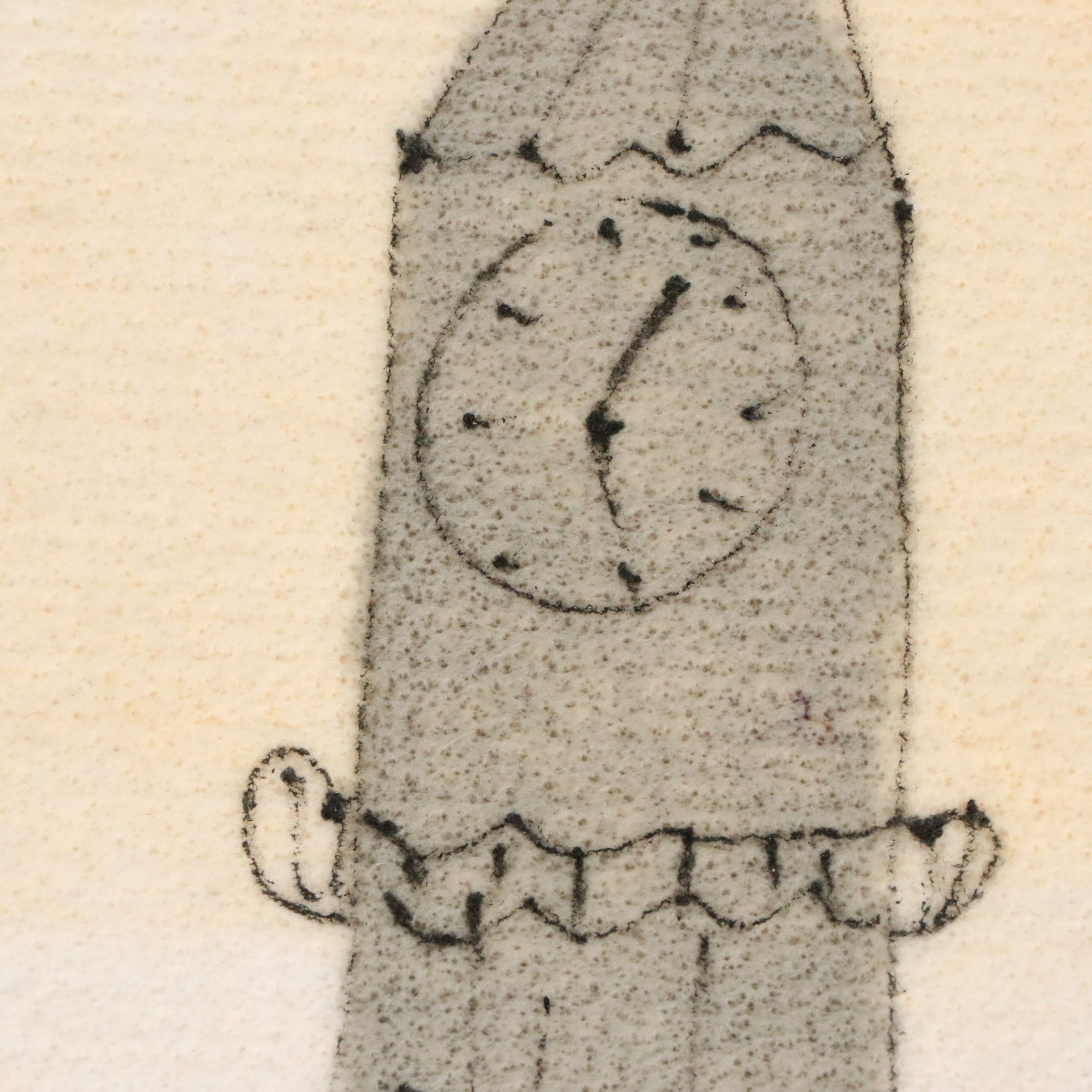 Smadar A. Livne Fiber Art Mixed Media "The Wall," 2001