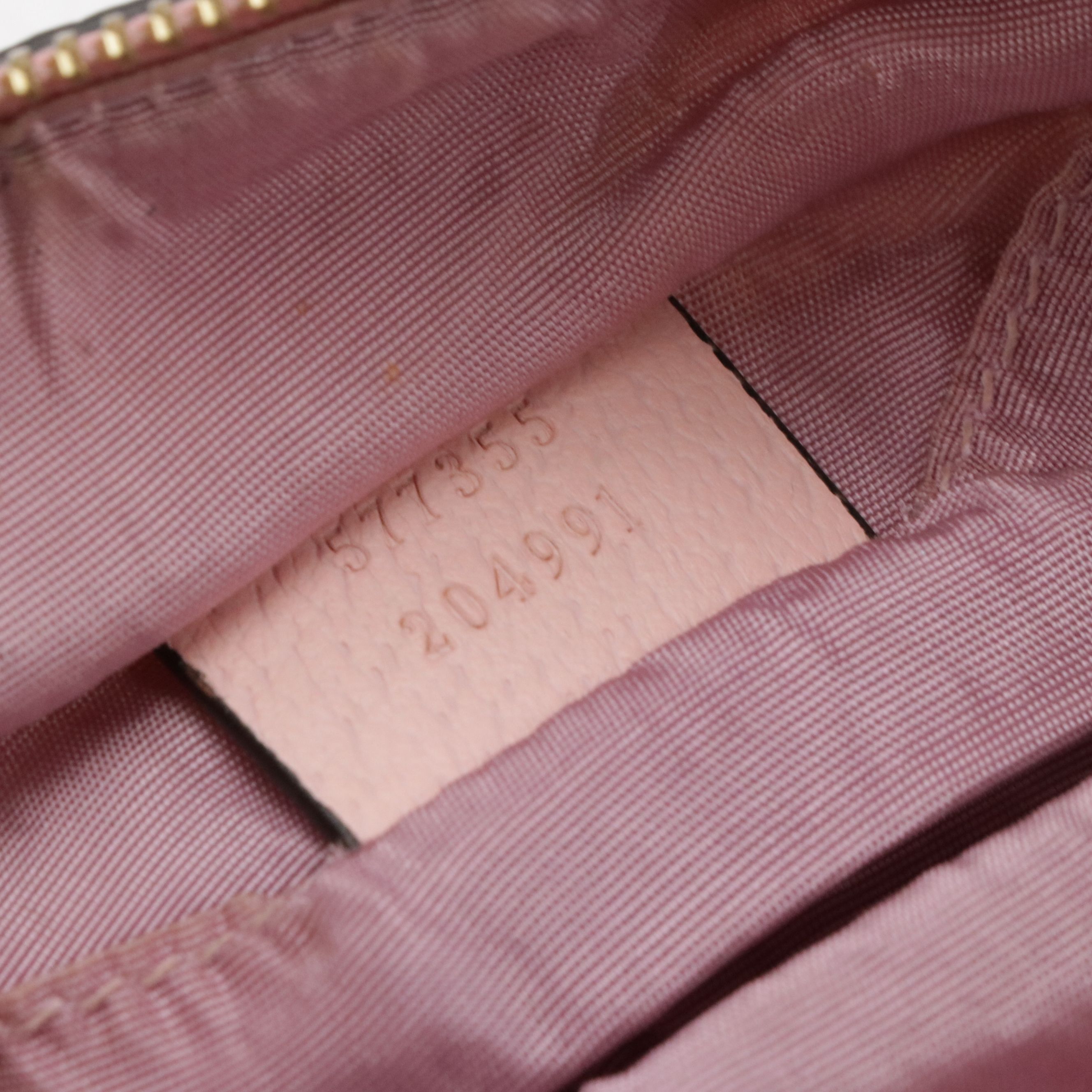 Gucci Limited Edition Flora Canvas Zip Pouch with Pink Leather Trim