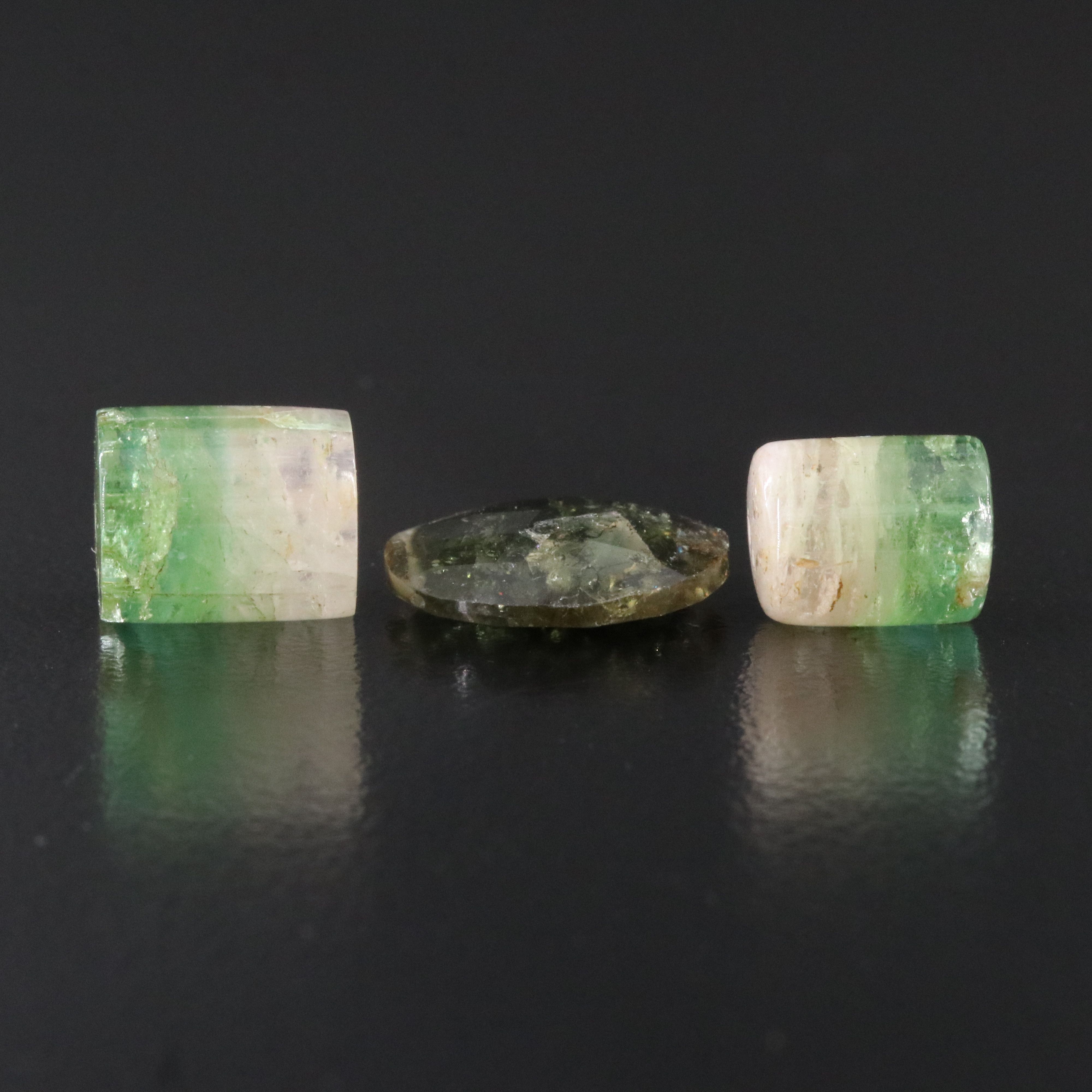 Loose 20.38 CTW Bi-Color Tourmaline Lot