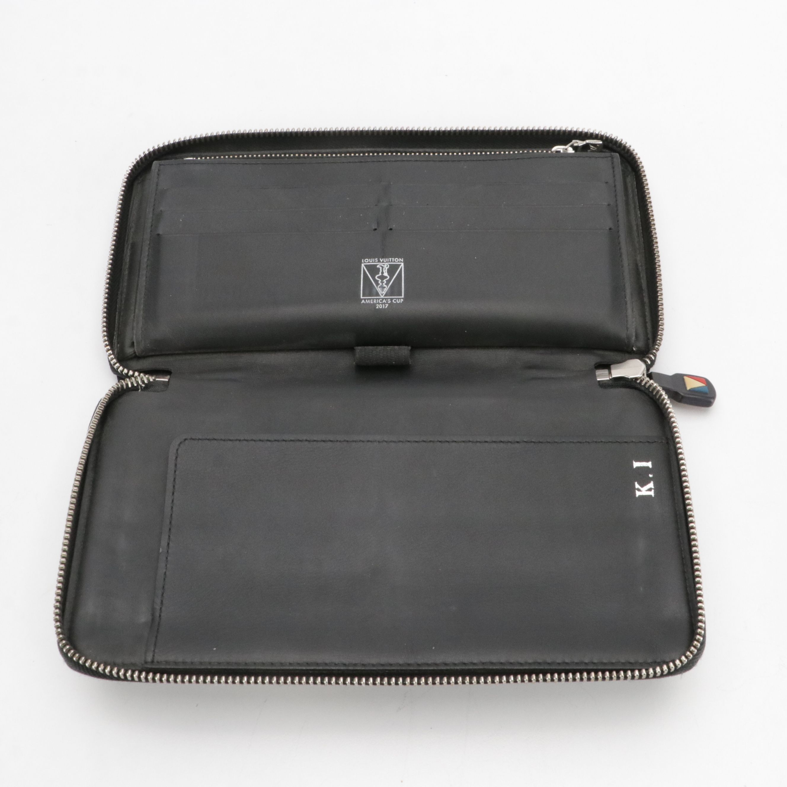 Louis Vuitton America's Cup Zippy Organizer in Damier Cobalt Canvas