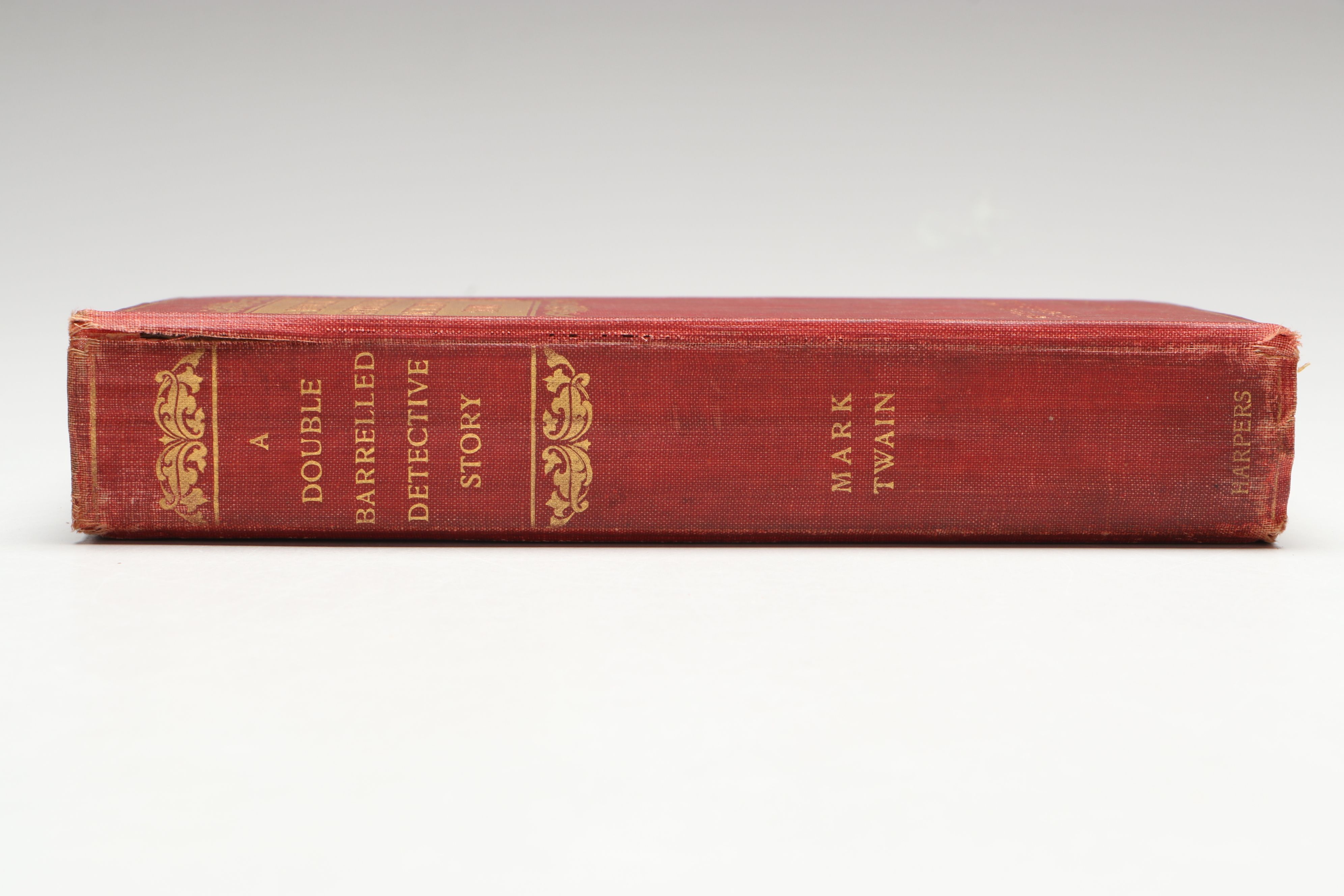 Illustrated "A Double Barrelled Detective Story" by Mark Twain, 1902