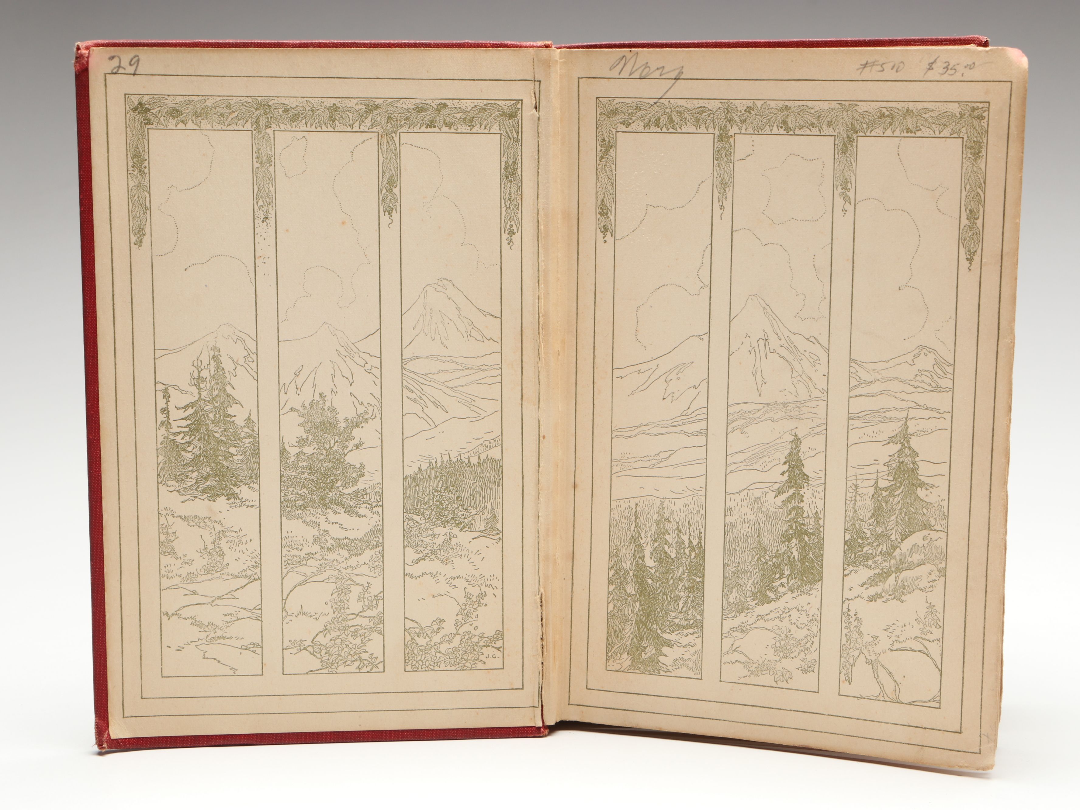 Illustrated "A Double Barrelled Detective Story" by Mark Twain, 1902