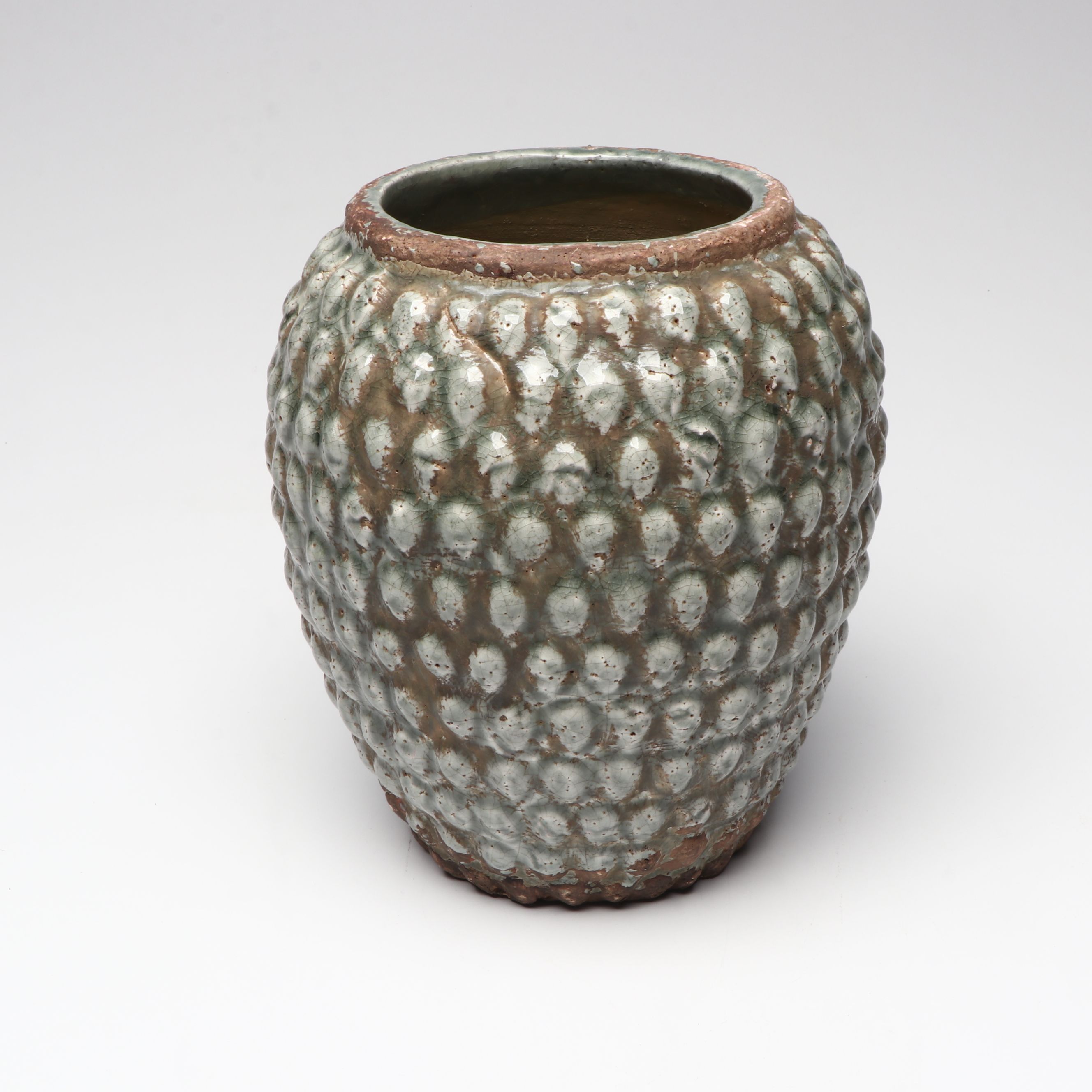 Contemporary White and Silvered Vases and Tray