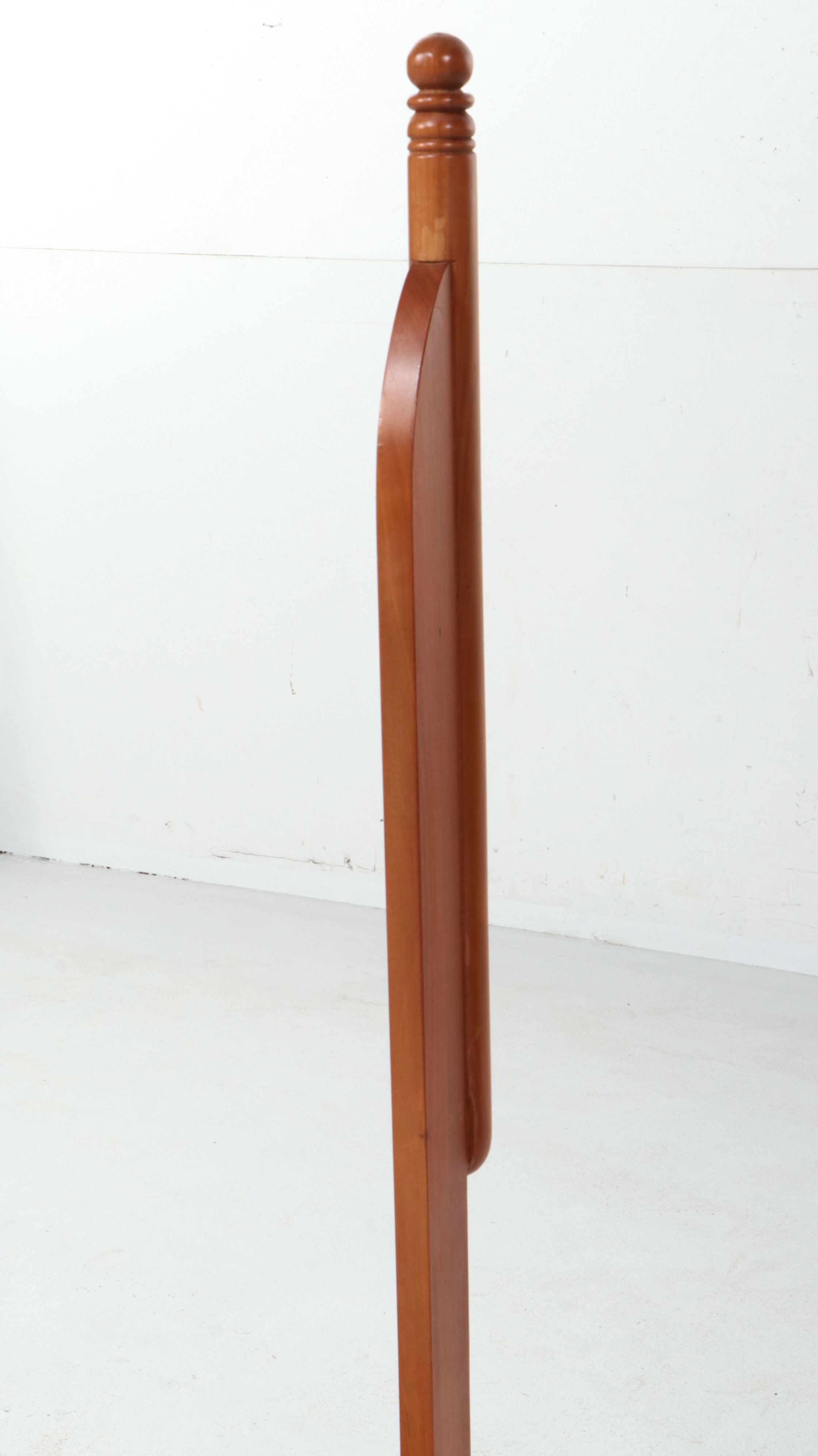 Hardwood Three-Step Cherry Finish Library Stool