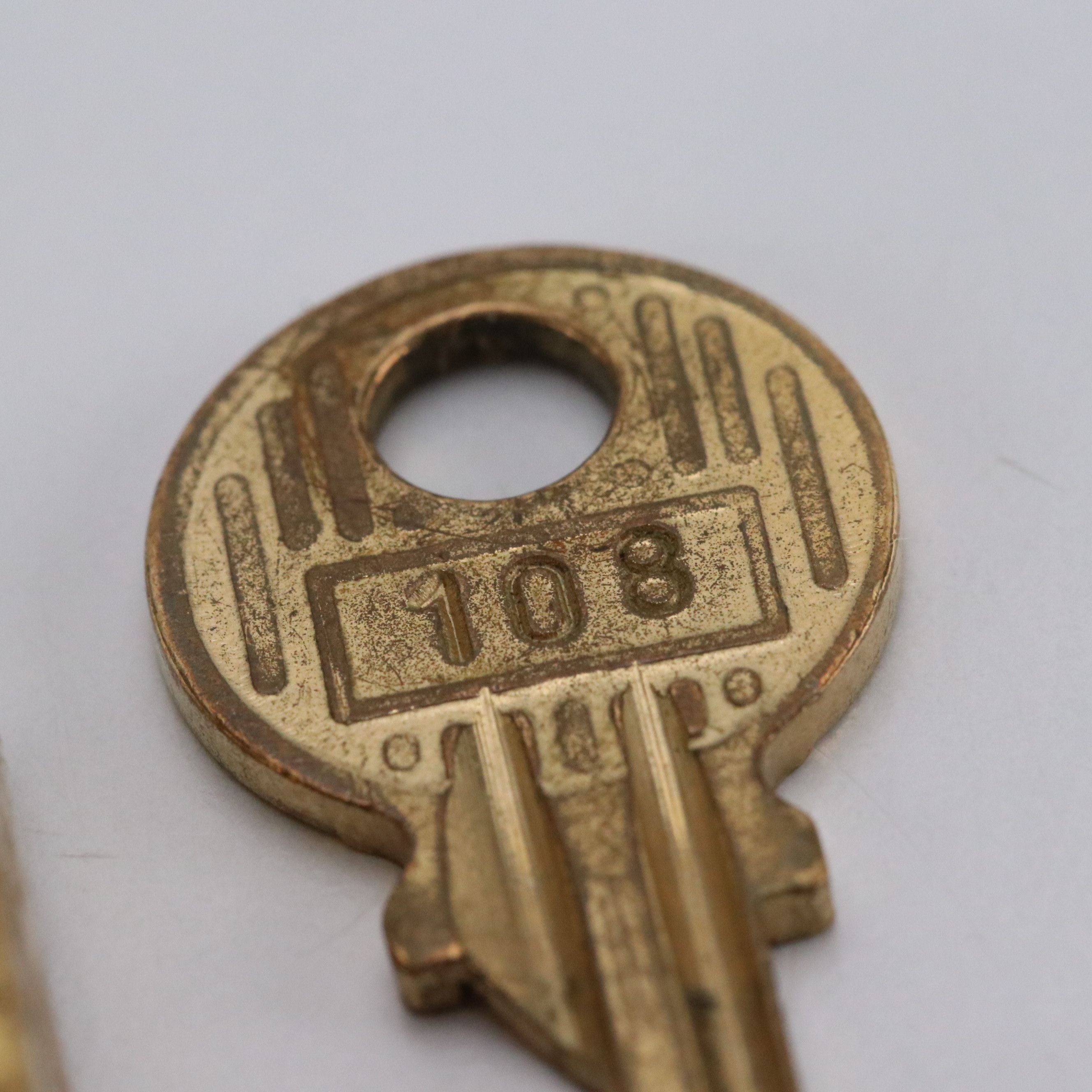 Hermès Gold Tone Padlock and Key