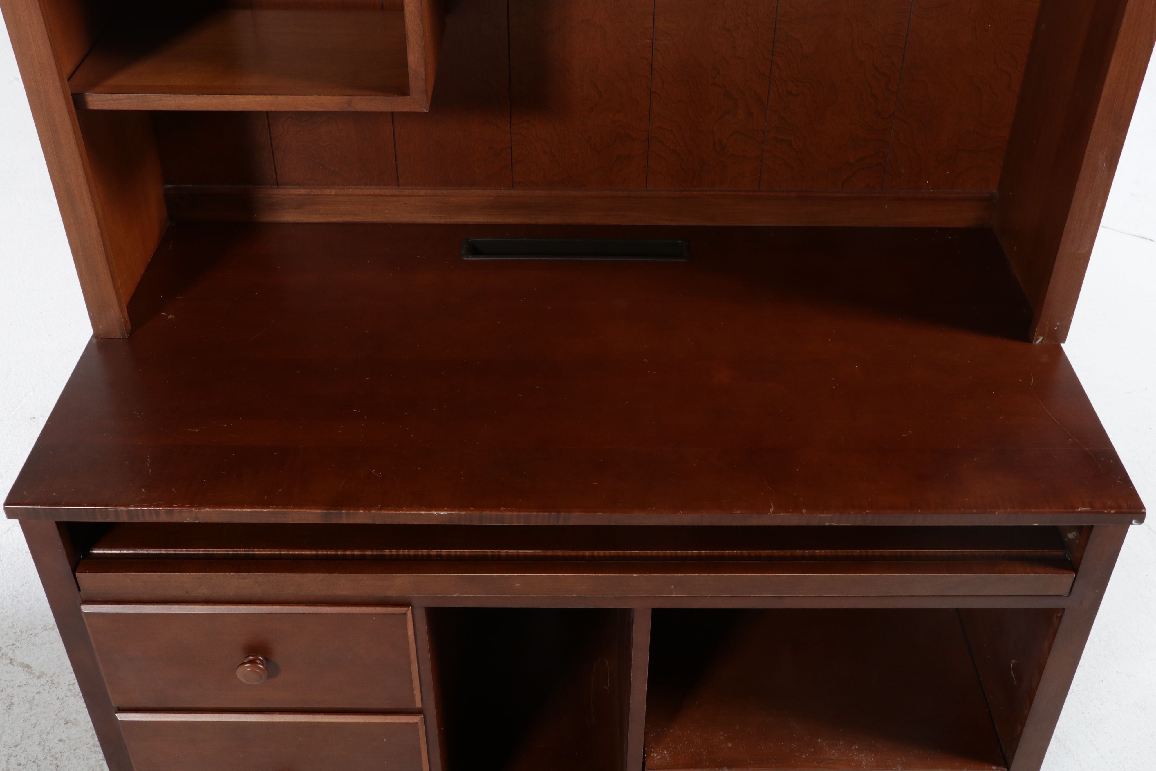 Ethan Allen Three-Piece Home Office Suite Including Desk with Hutch and More