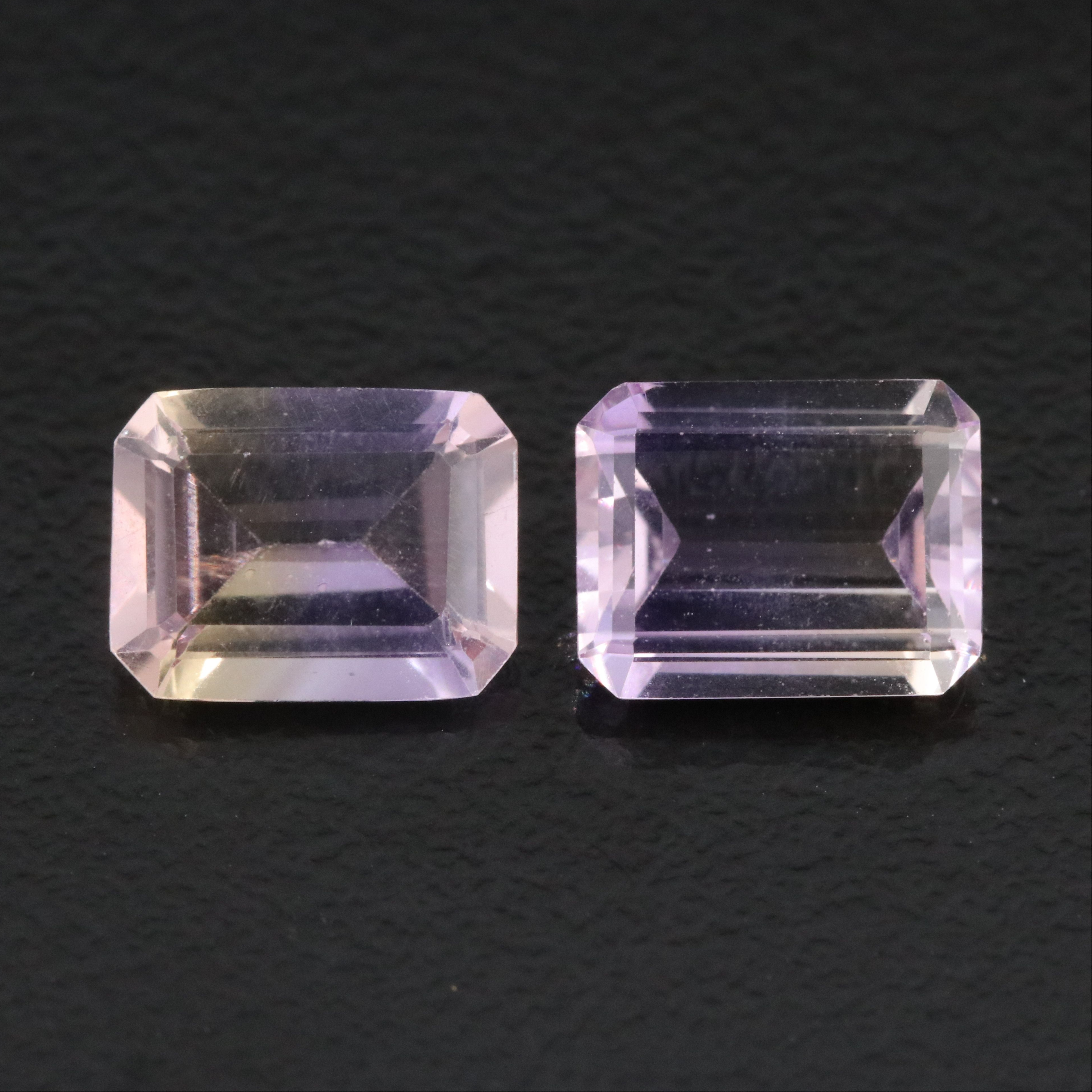 Loose 3.91 CTW Ametrine Pair