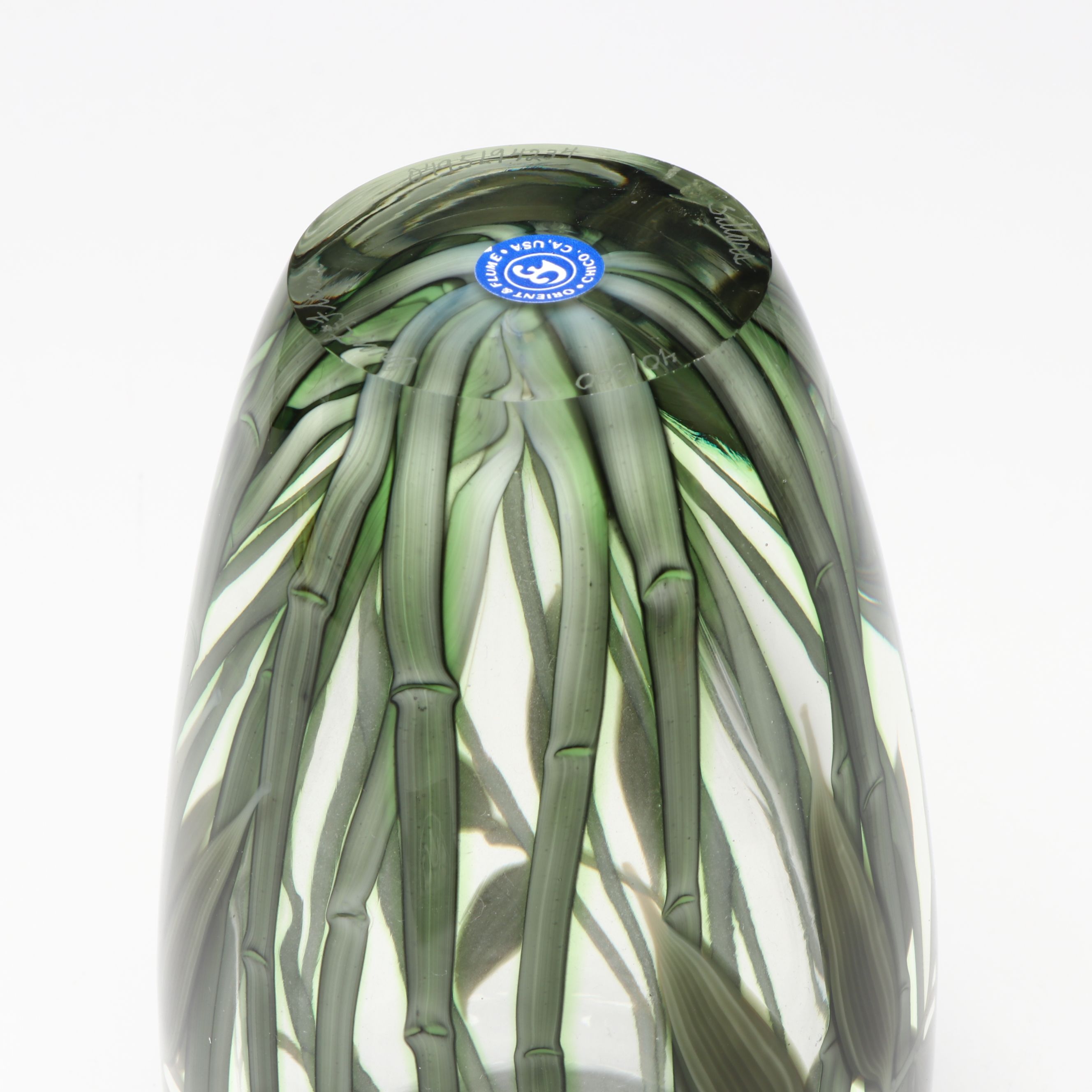 Bruce Sillars for Orient & Flume Bamboo Cased Glass Vase