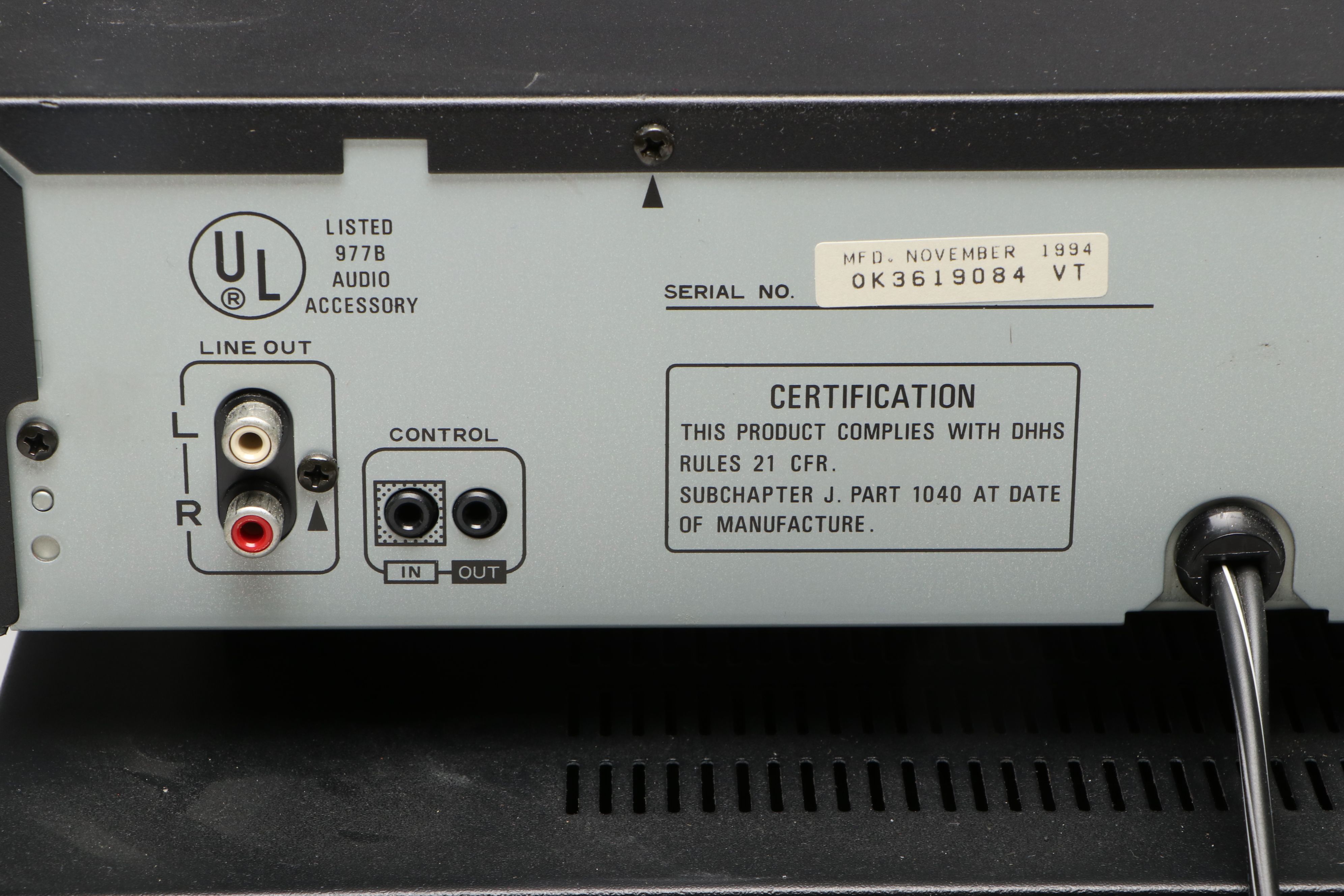 Sherwood RX-4195 Stereo Receiver and Pioneer PD-M403 CD Player