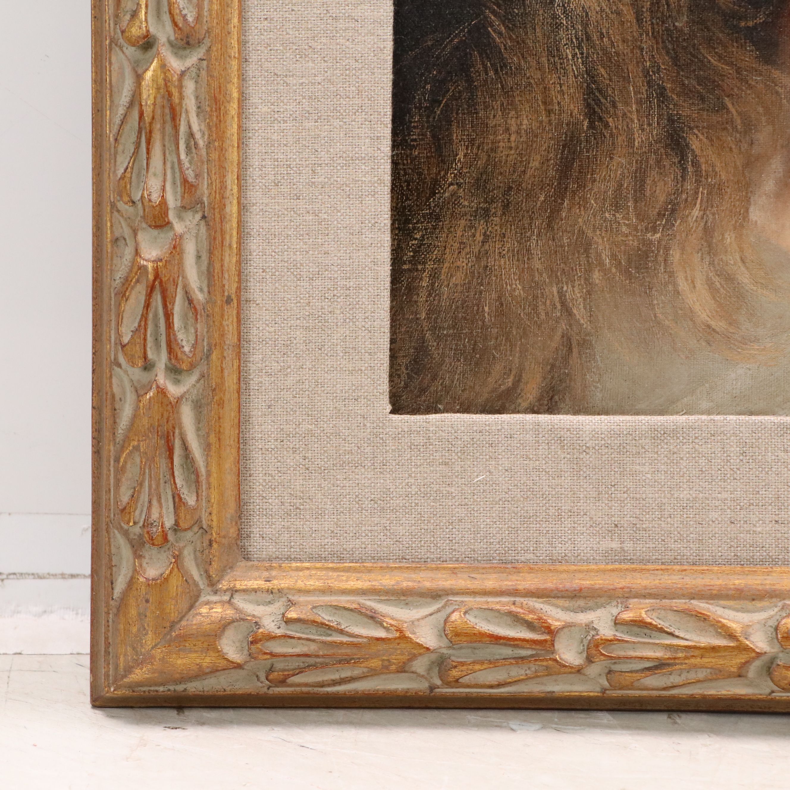 Gabriel Cornelius von Max Oil Portrait of Young Woman, Late 19th Century