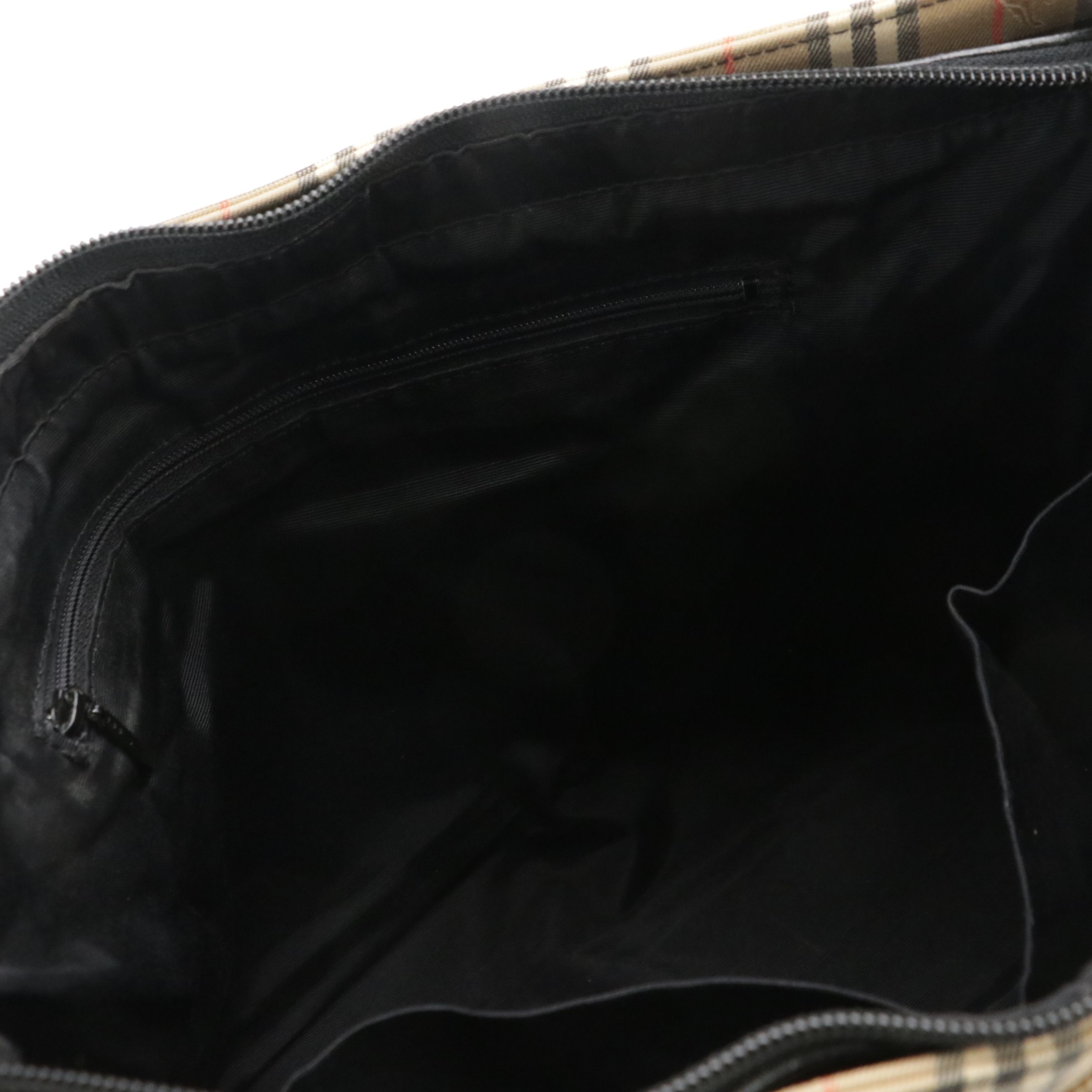 Burberry Front Pocket Shoulder Bag in Haymarket Check Canvas & Saffiano Leather