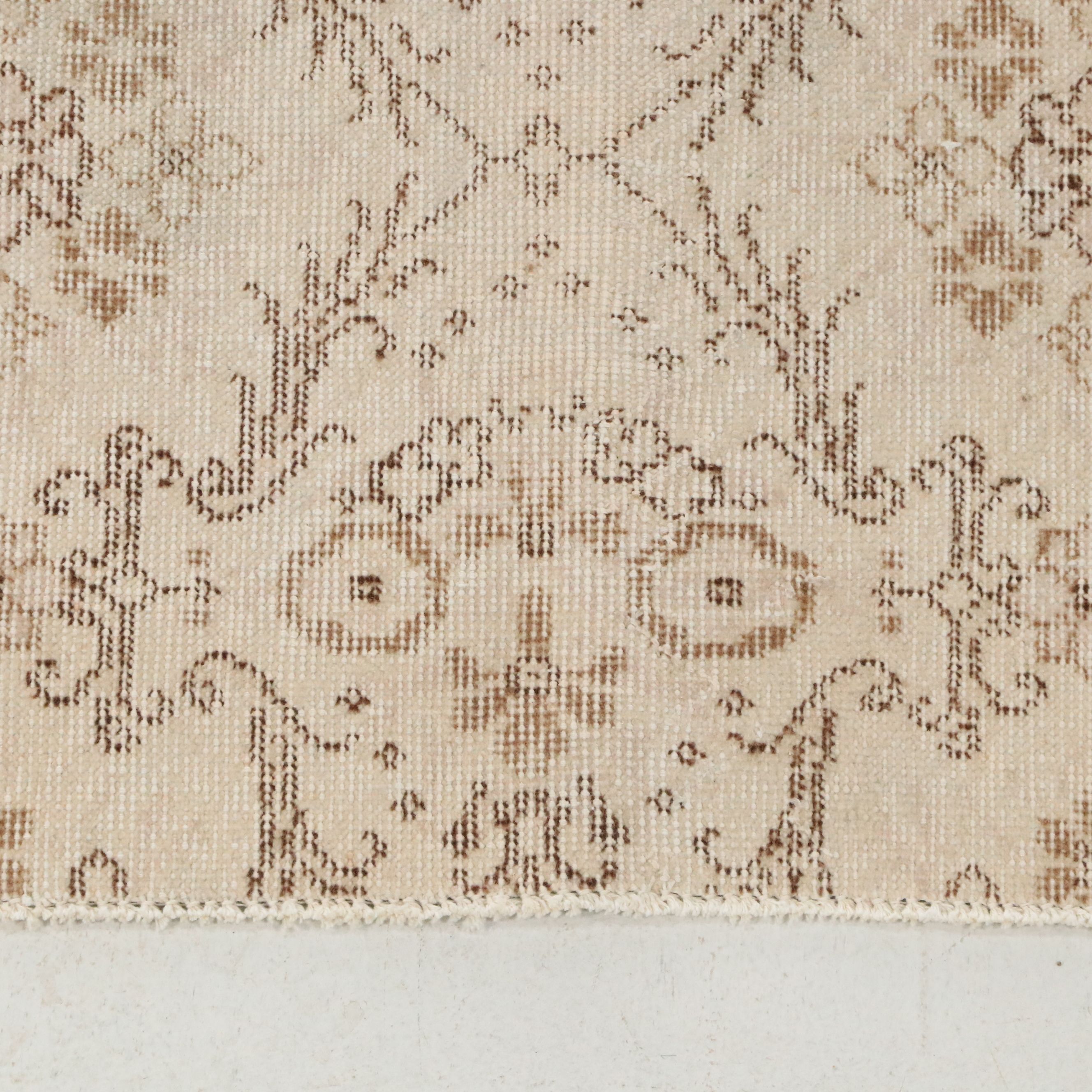 3'8 x 6'6 Hand-Knotted Turkish Oushak Area Rug