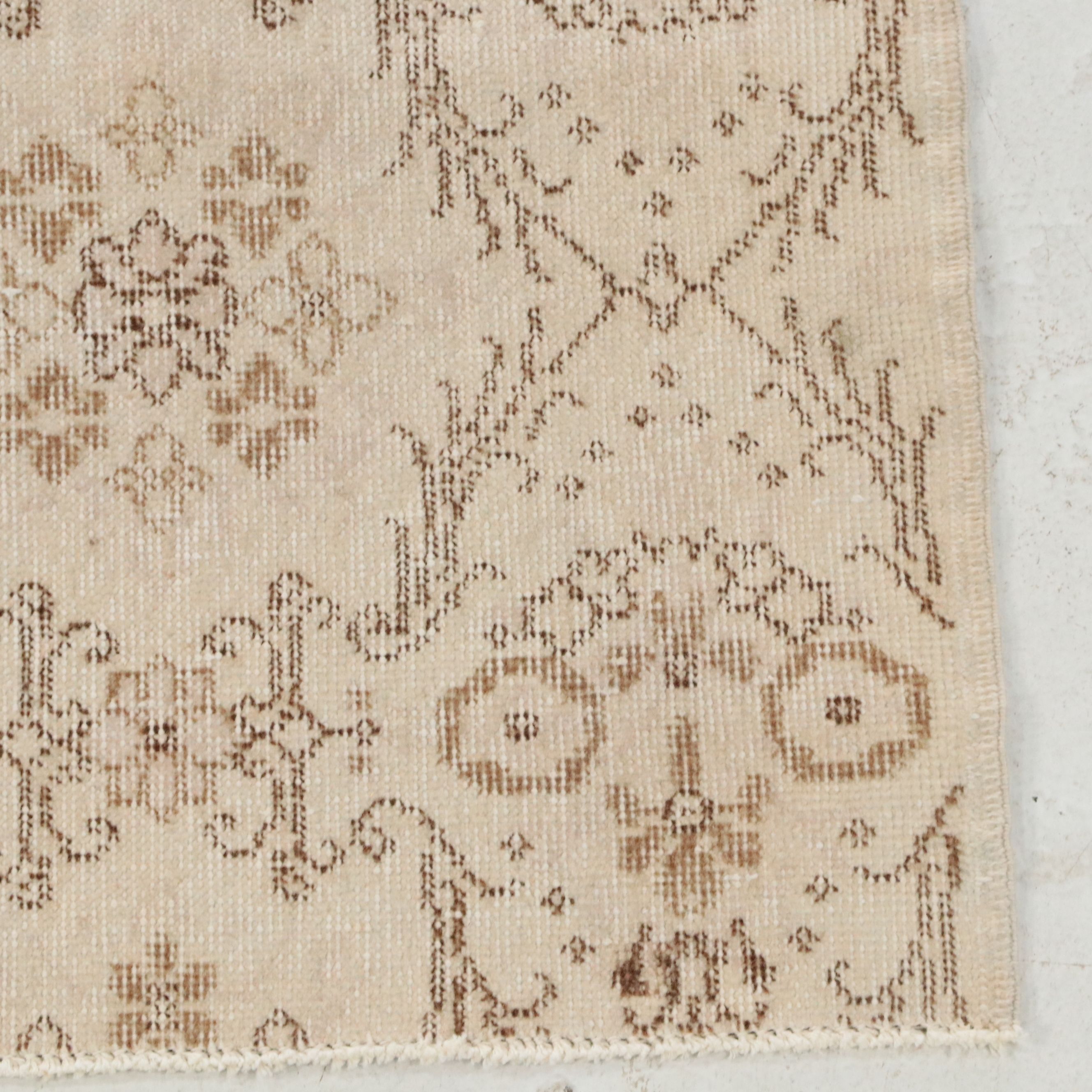 3'8 x 6'6 Hand-Knotted Turkish Oushak Area Rug