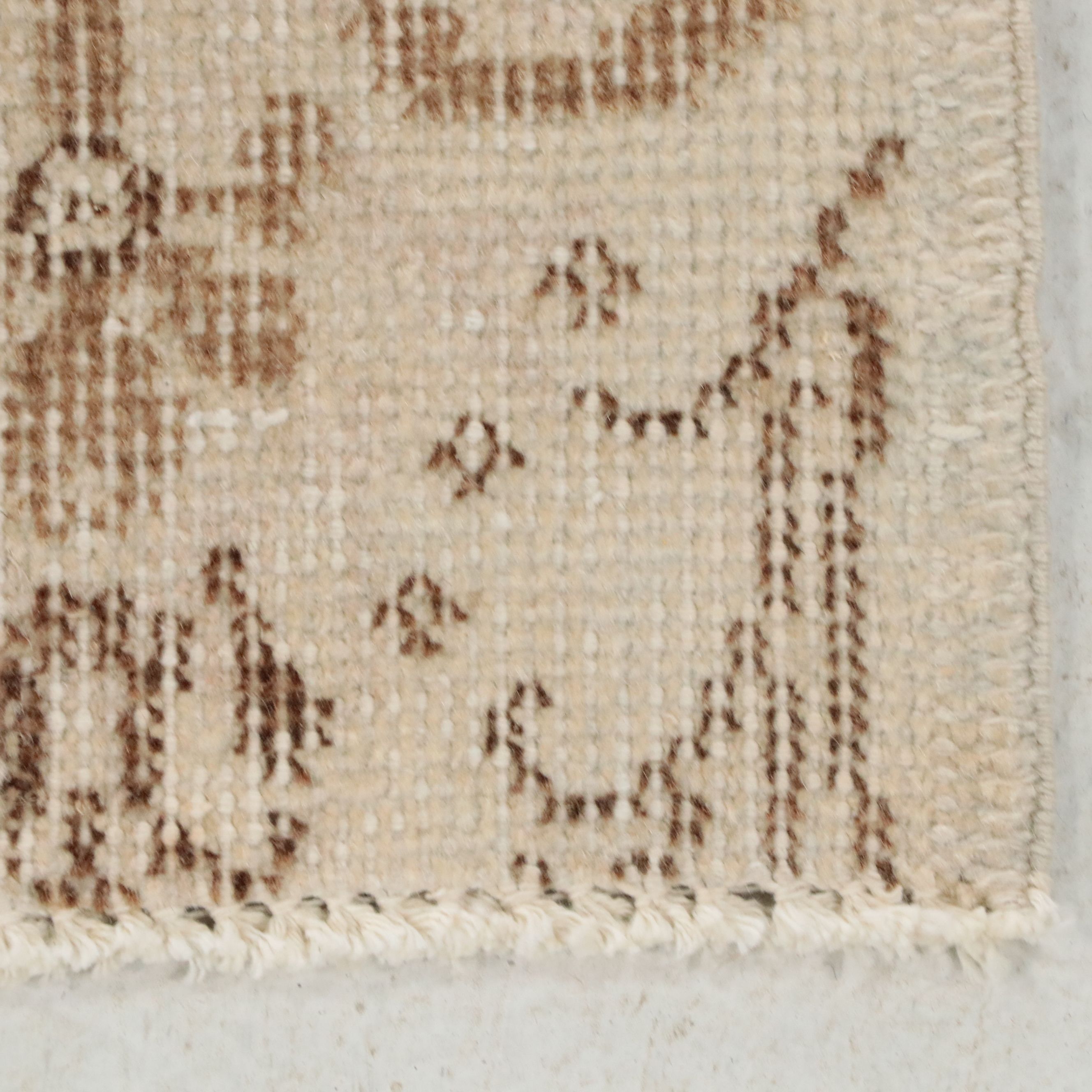 3'8 x 6'6 Hand-Knotted Turkish Oushak Area Rug