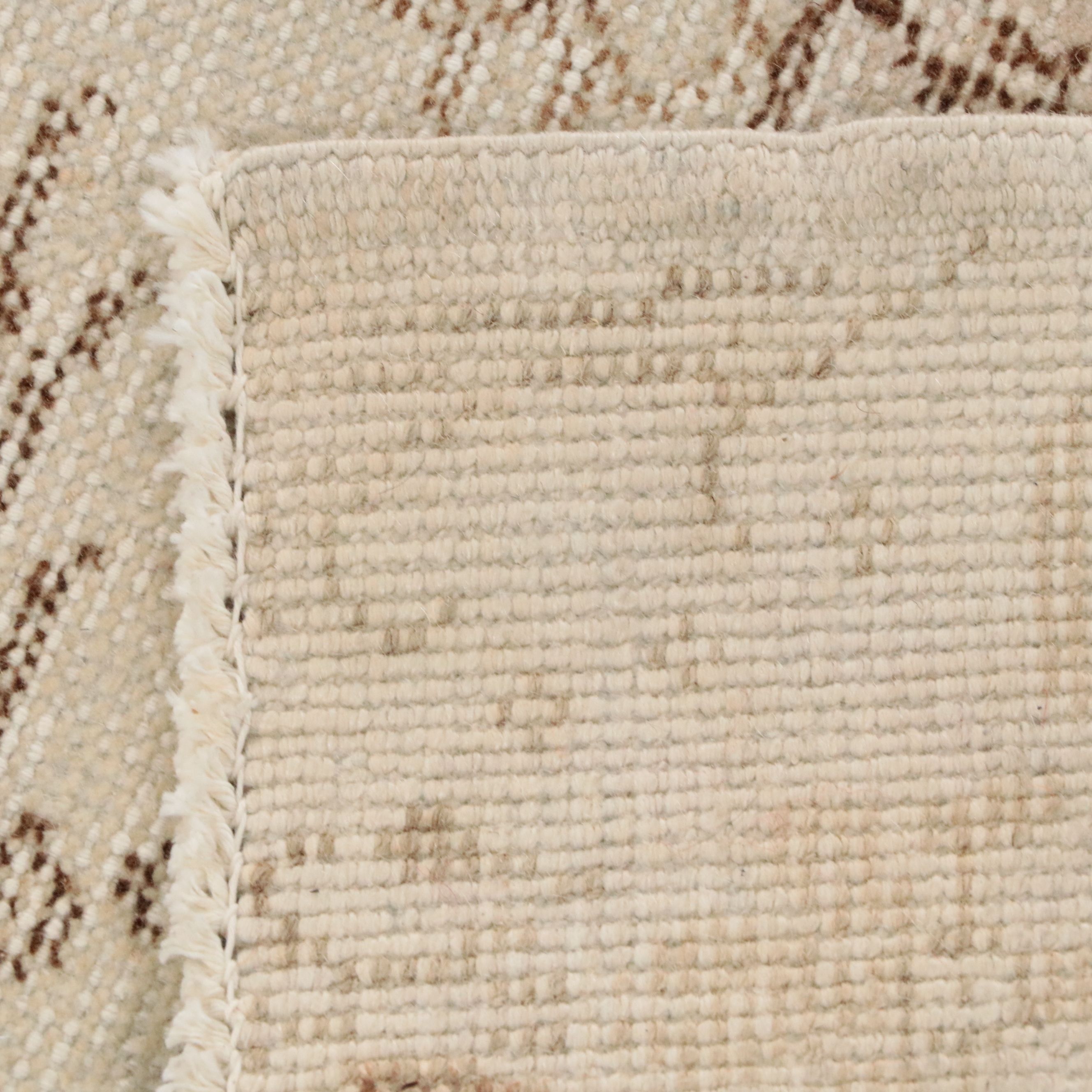 3'8 x 6'6 Hand-Knotted Turkish Oushak Area Rug