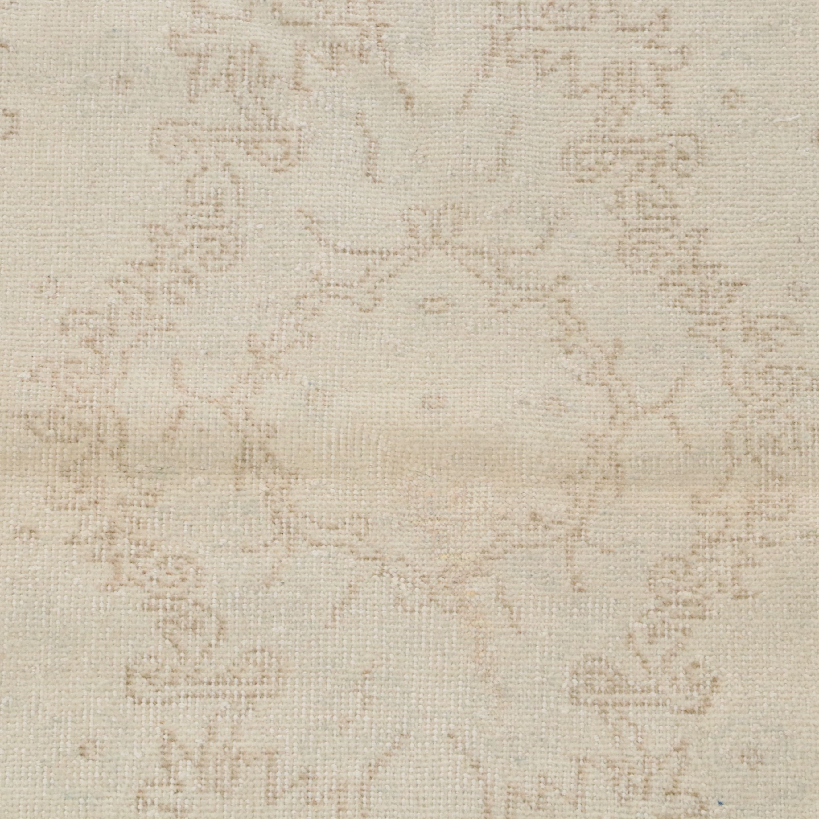 4' x 6'8 Hand-Knotted Turkish Oushak Area Rug