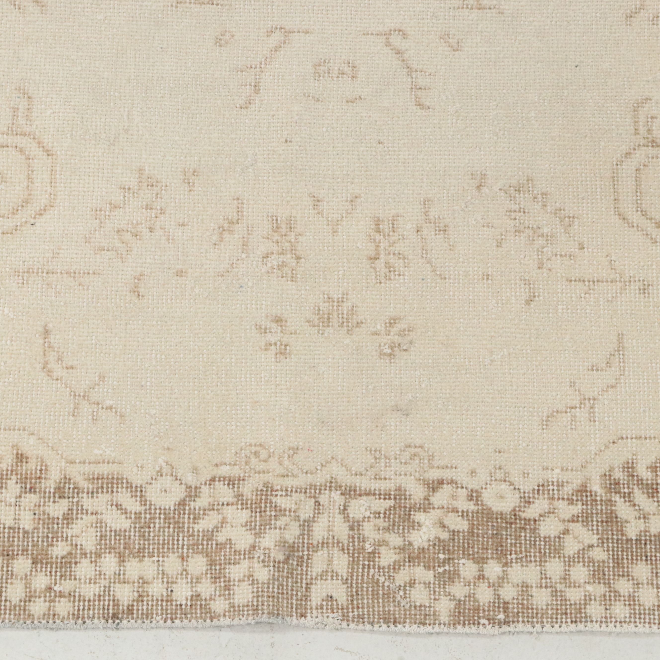 4' x 6'8 Hand-Knotted Turkish Oushak Area Rug