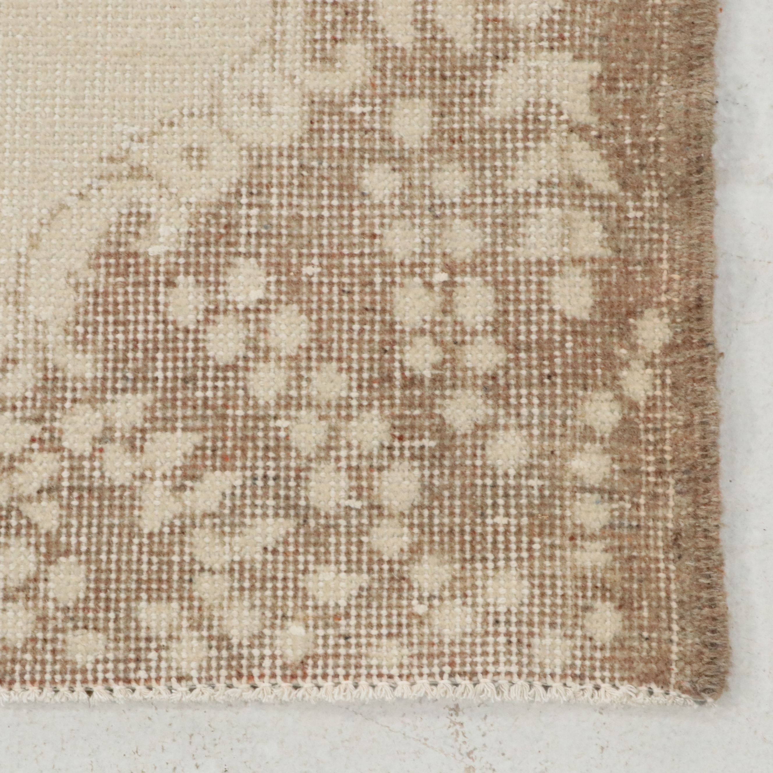 4' x 6'8 Hand-Knotted Turkish Oushak Area Rug