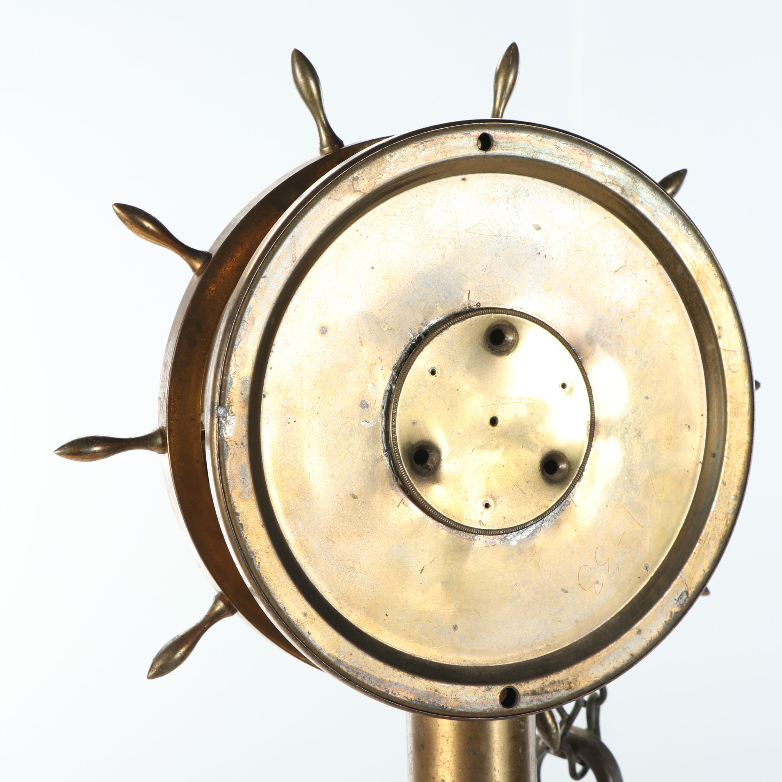 Vintage General Electric Brass Nautical Floor Clock