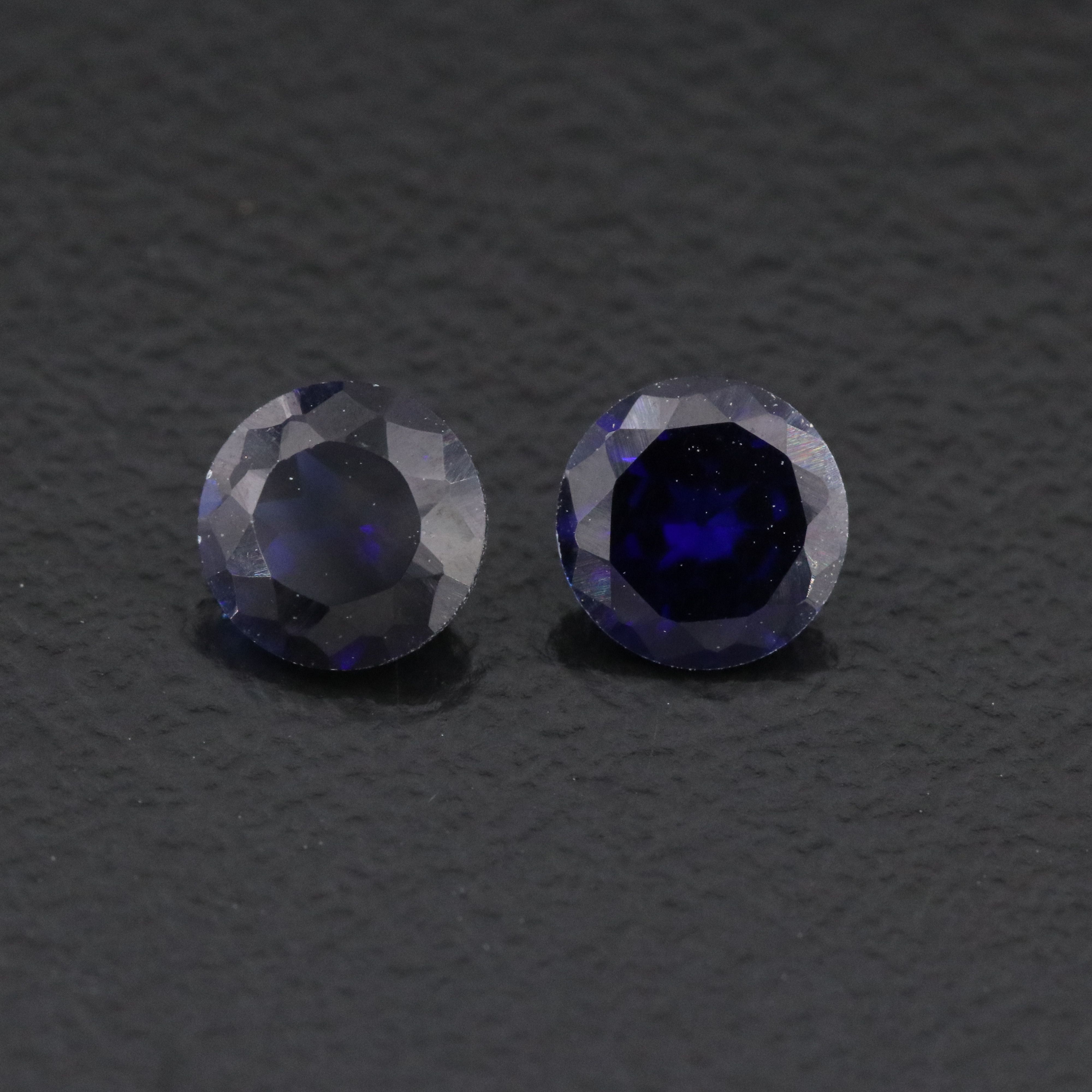 Loose 1.08 CTW Lab Grown Sapphire Pair