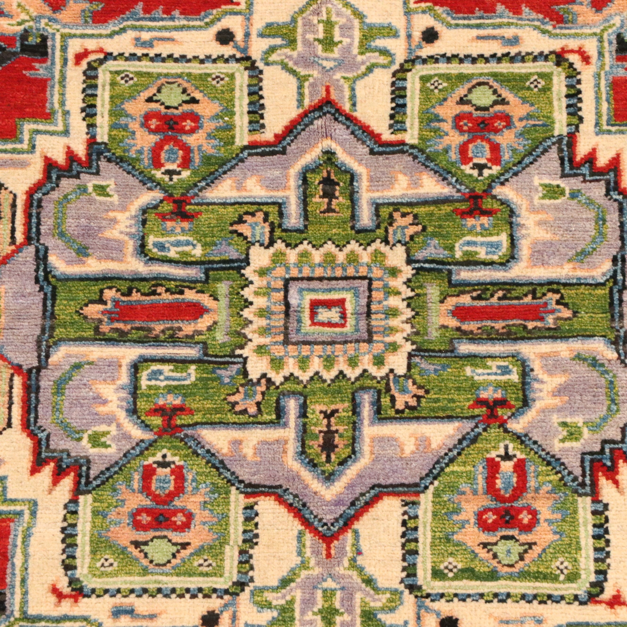 5'2 x 7'1 Hand-Knotted Afghan Kazak Area Rug