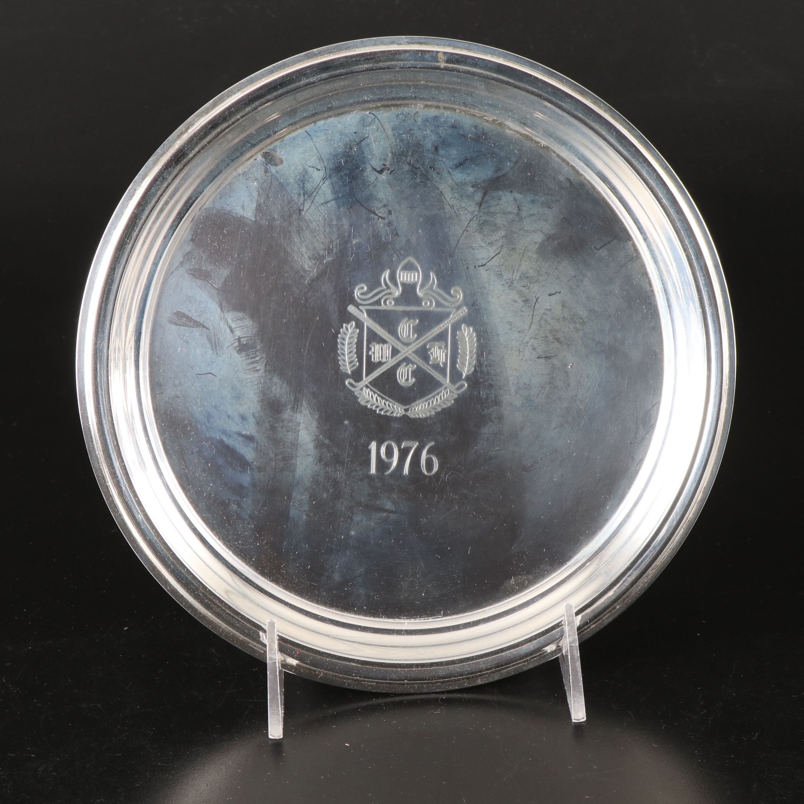 Reed & Barton Silver Plate Console Bowl with Sheridan and Other Serveware