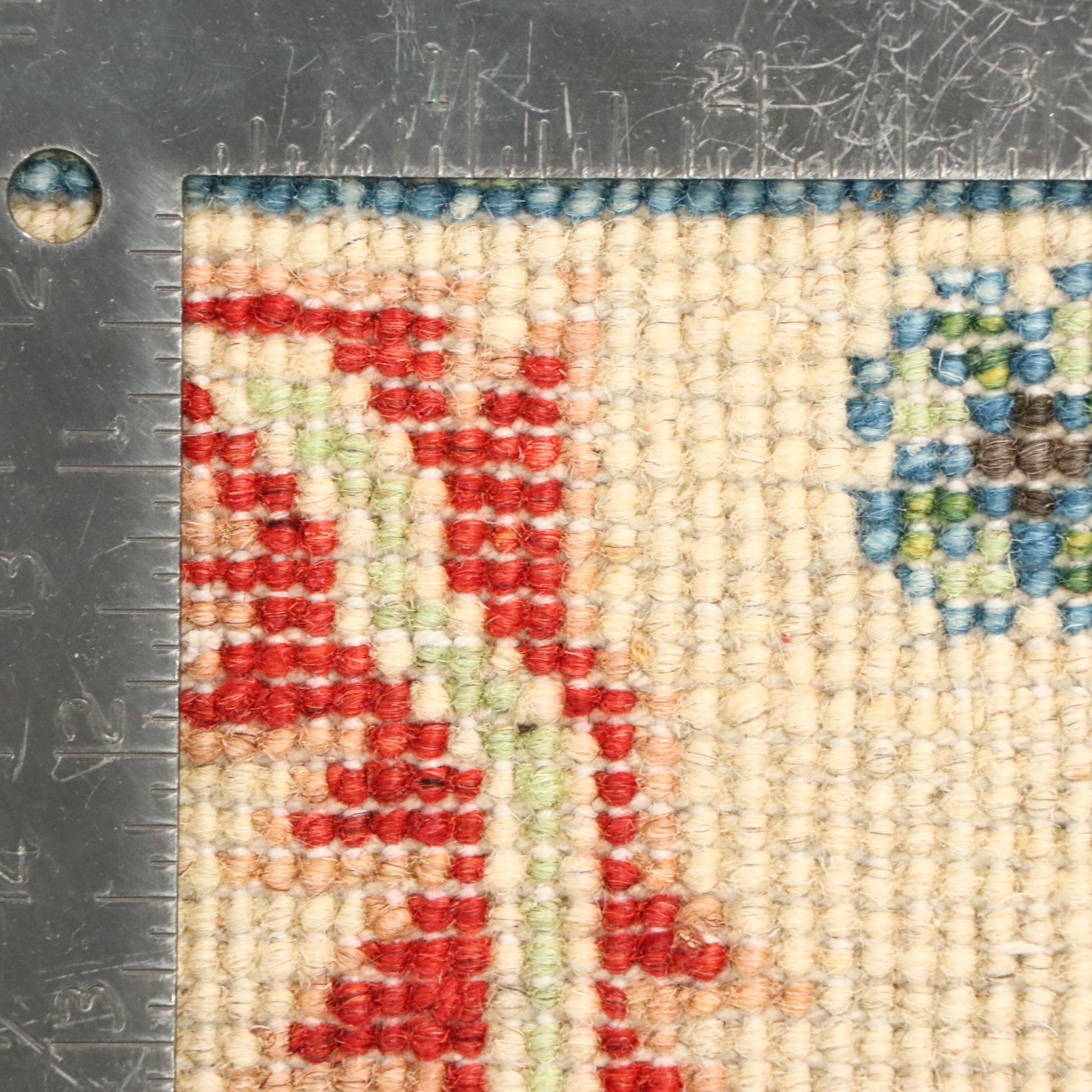 5'2 x 7'1 Hand-Knotted Afghan Kazak Area Rug