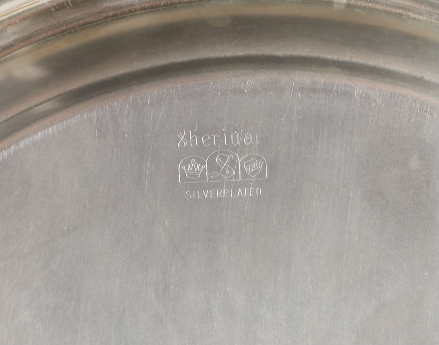 Reed & Barton Silver Plate Console Bowl with Sheridan and Other Serveware