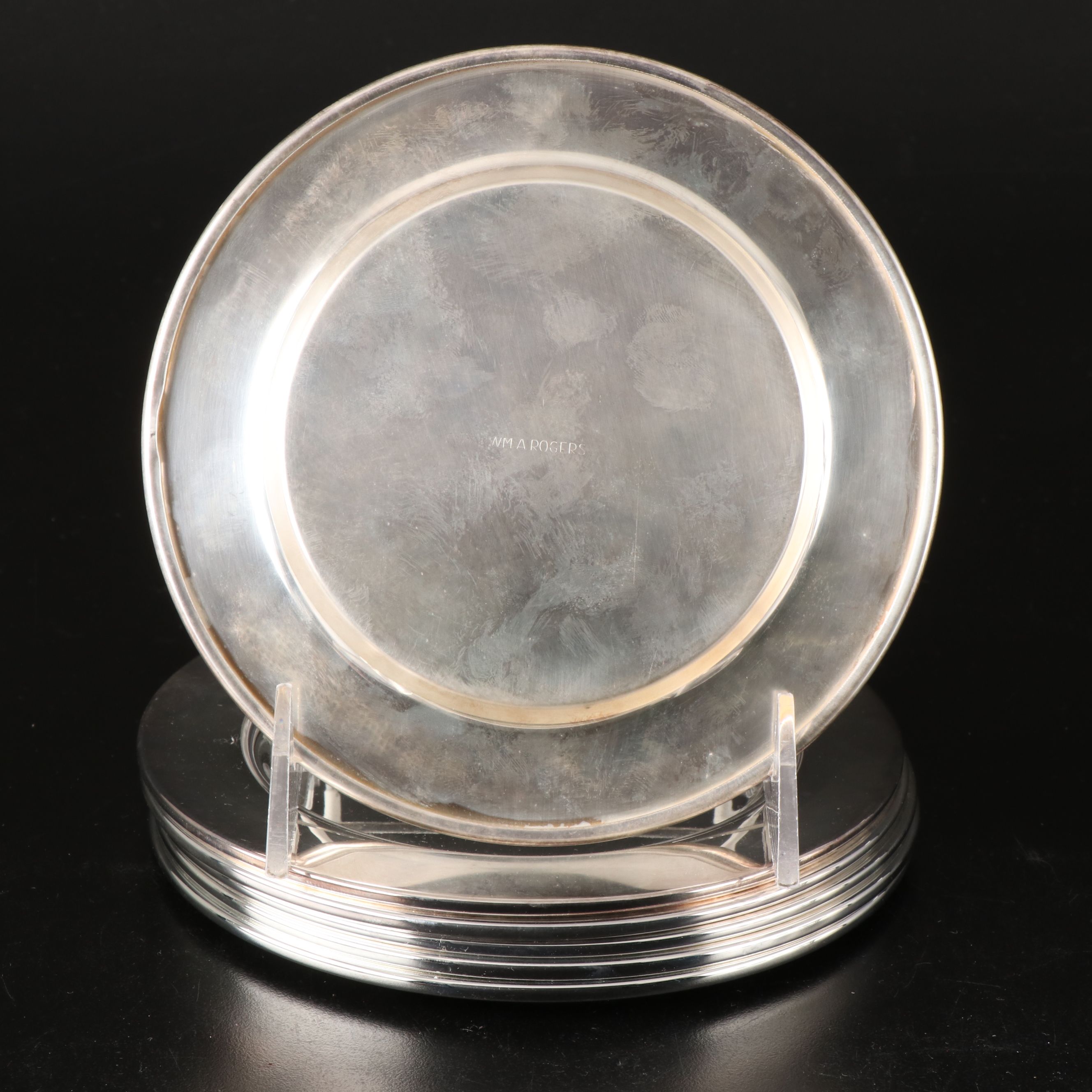 Reed & Barton Silver Plate Console Bowl with Sheridan and Other Serveware