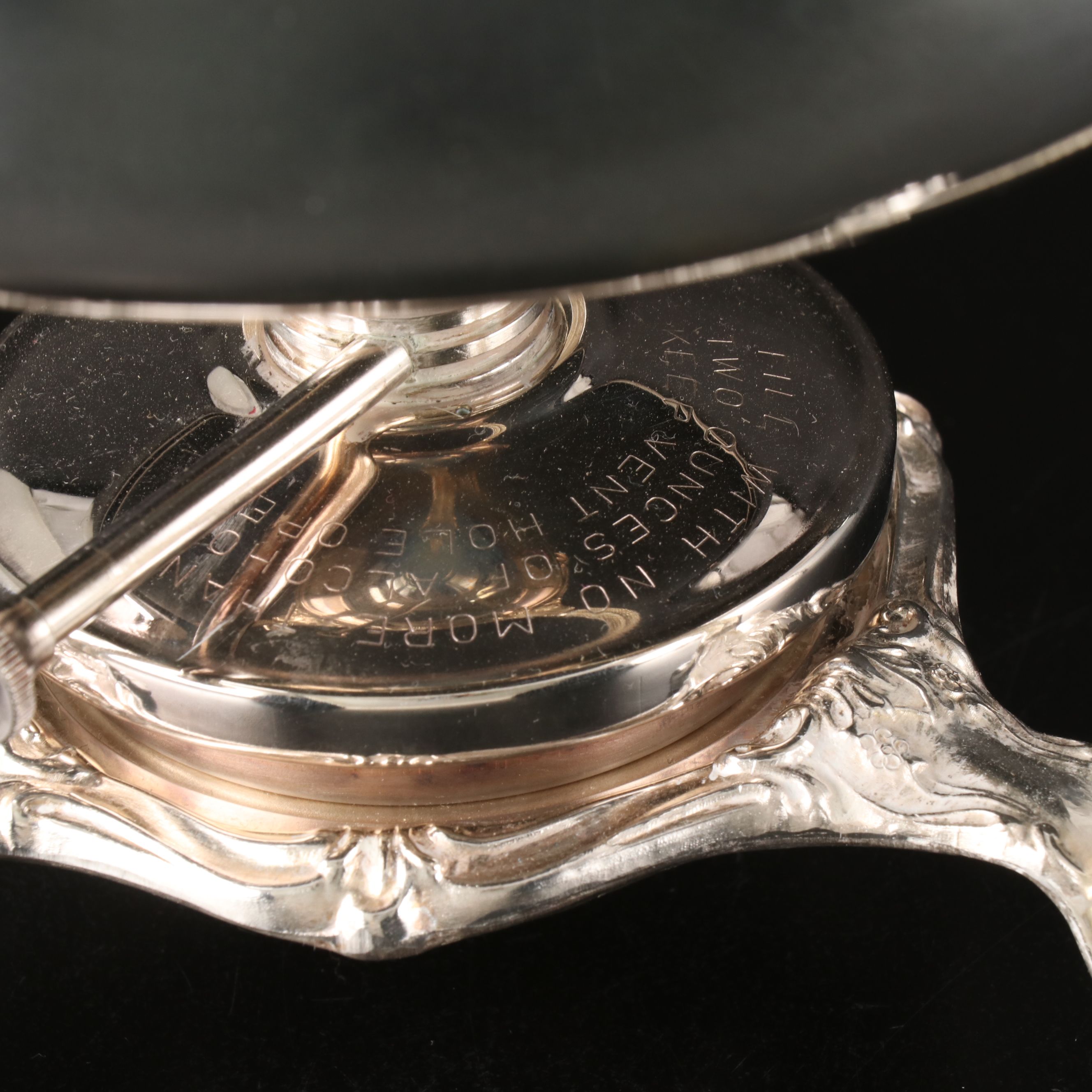 Reed & Barton Silver Plate Console Bowl with Sheridan and Other Serveware