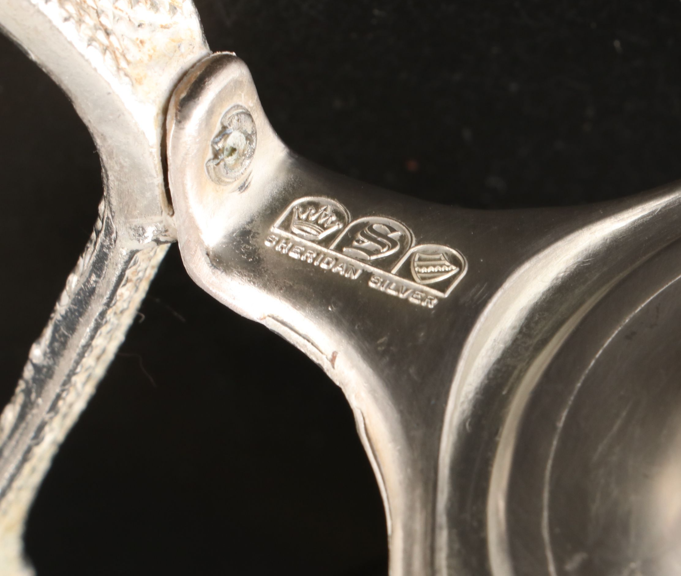 Reed & Barton Silver Plate Console Bowl with Sheridan and Other Serveware