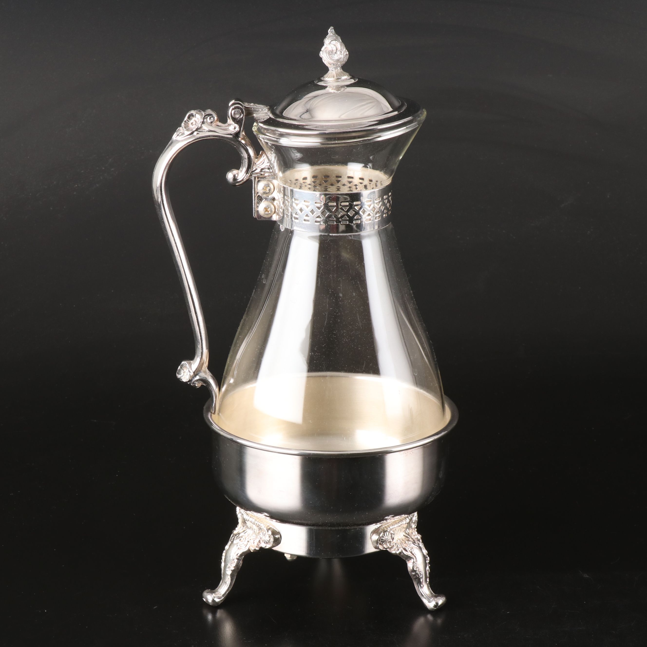 Reed & Barton Silver Plate Console Bowl with Sheridan and Other Serveware