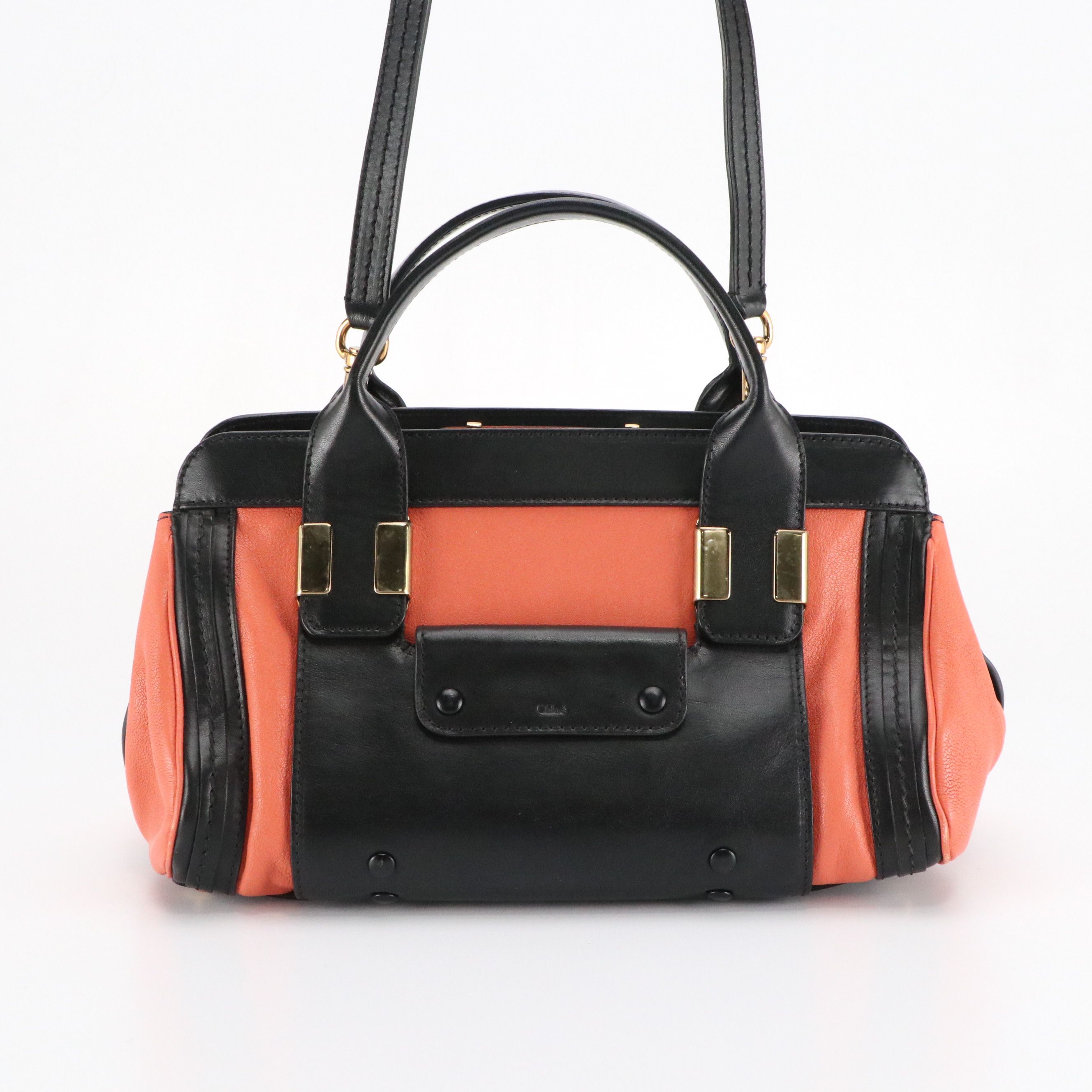 Chloé Bicolor Leather Alice Two-Way Bag