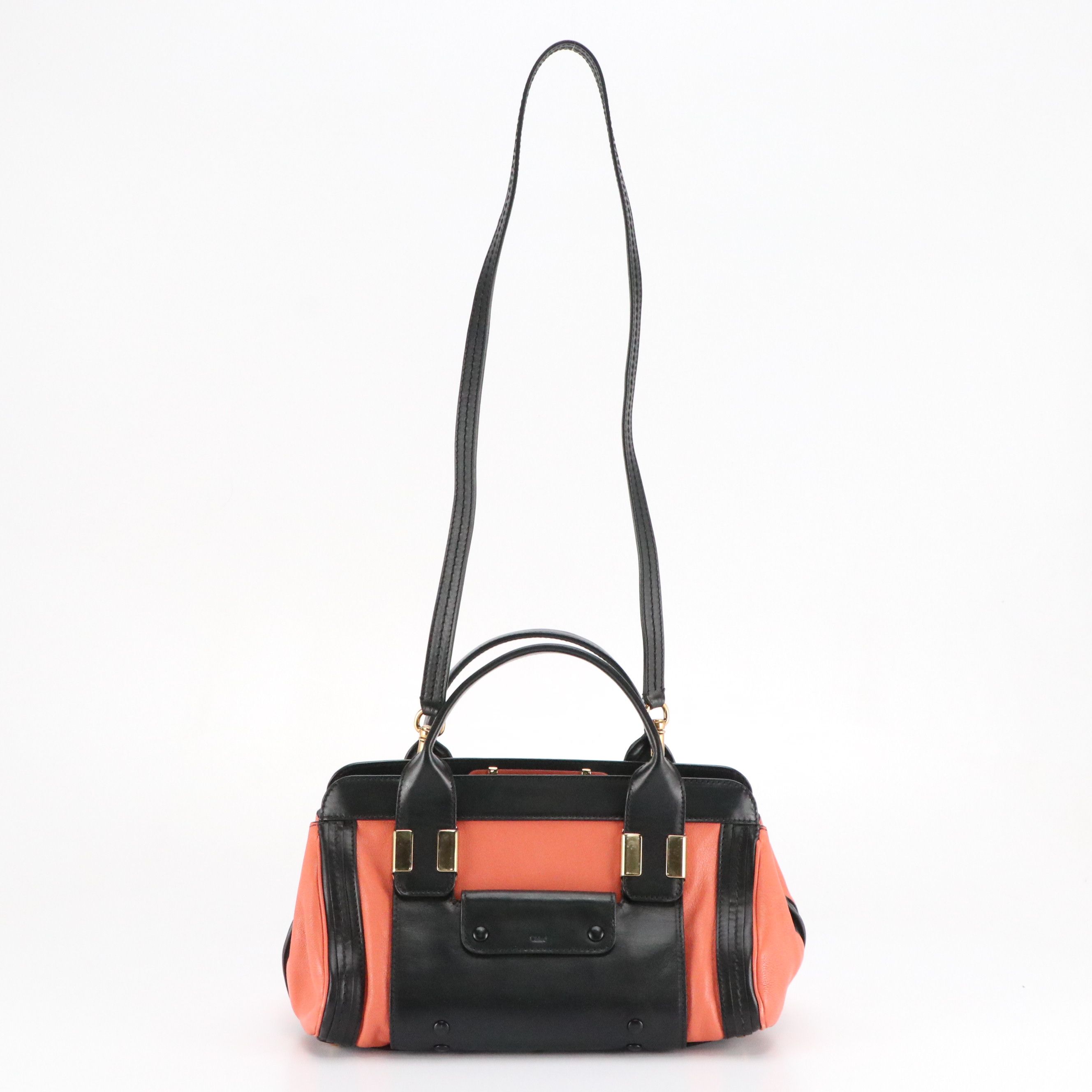 Chloé Bicolor Leather Alice Two-Way Bag