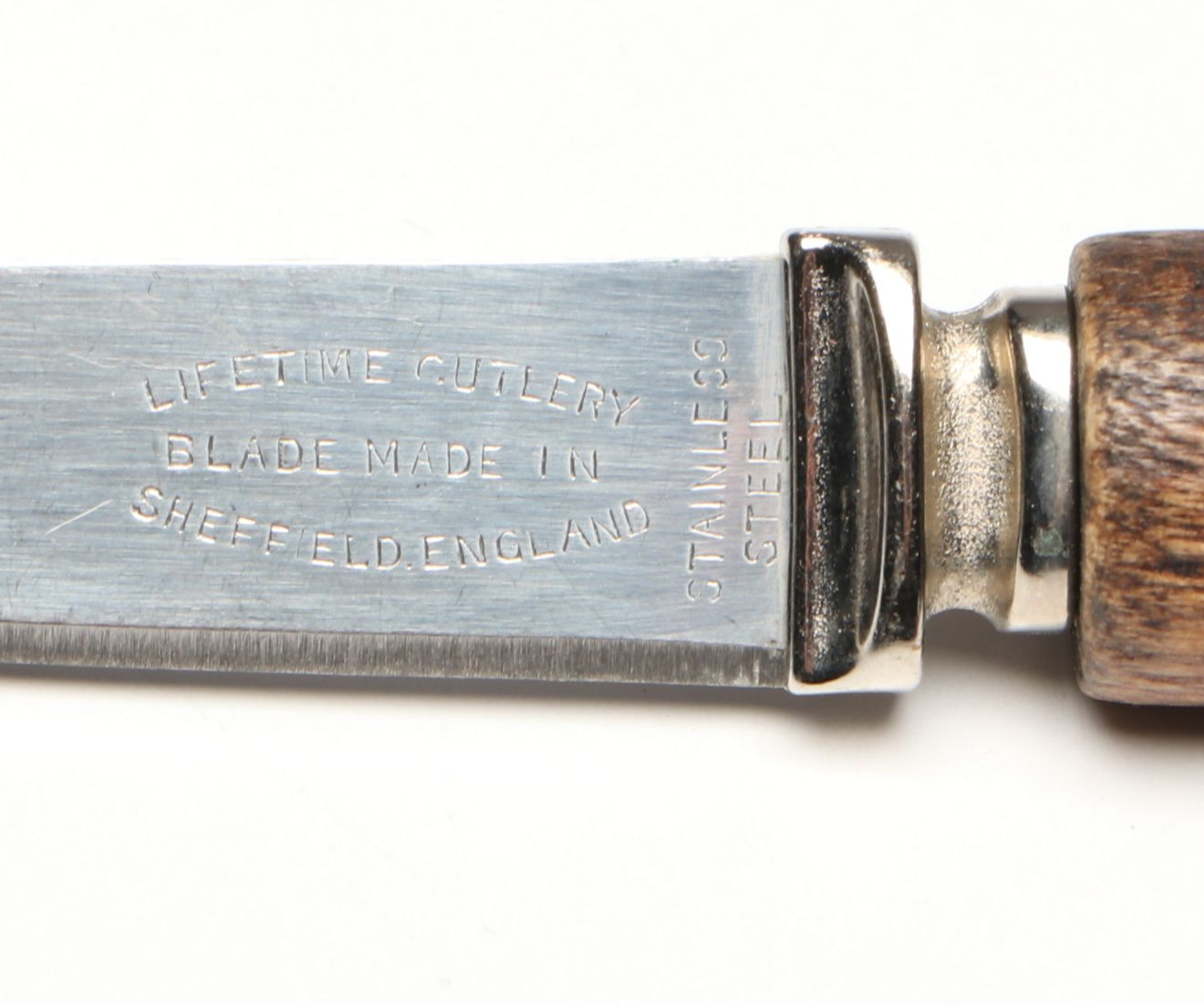 Lifetime Cutlery English Stainless and Wooden Handled Cheese Knives