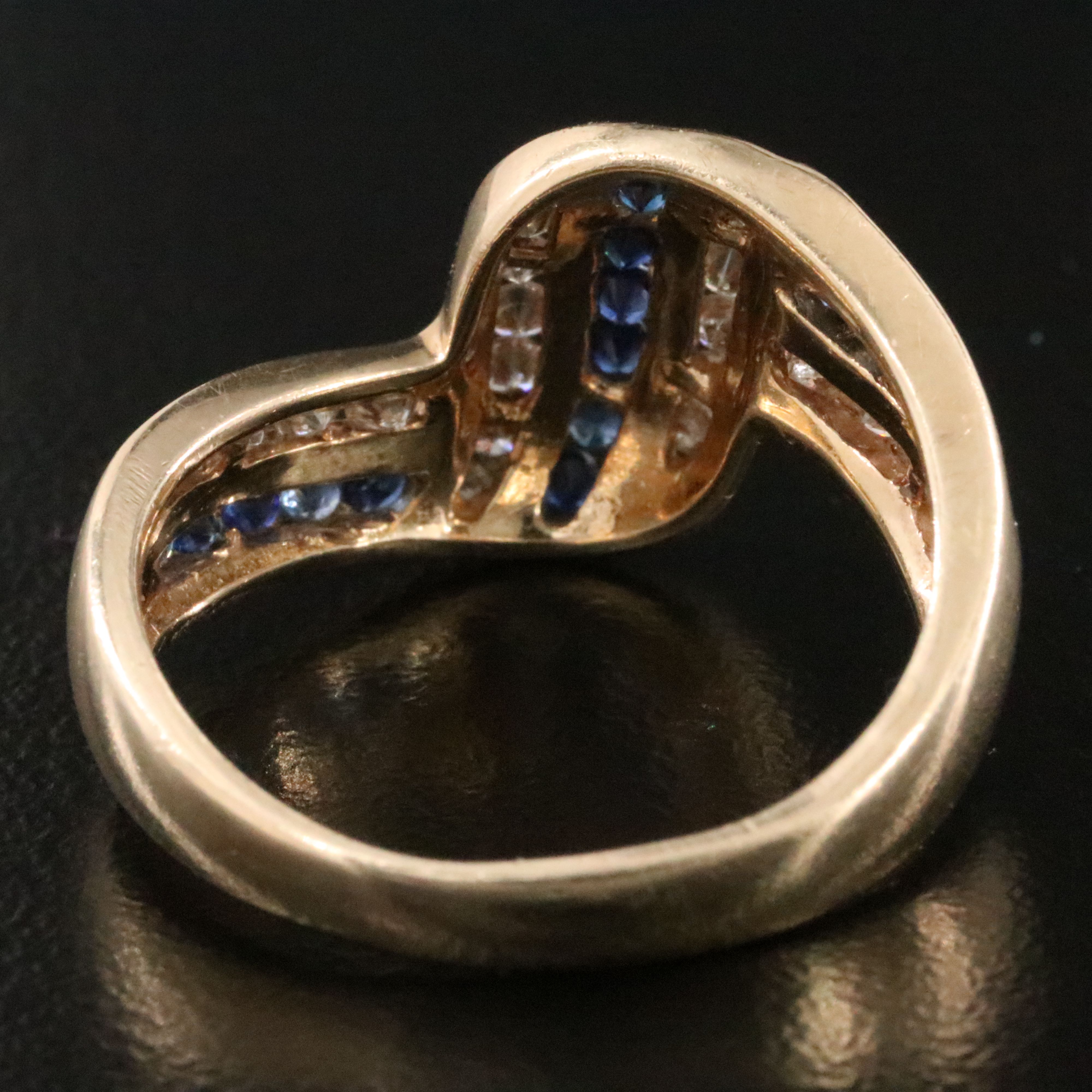 14K Sapphire and Diamond Ring
