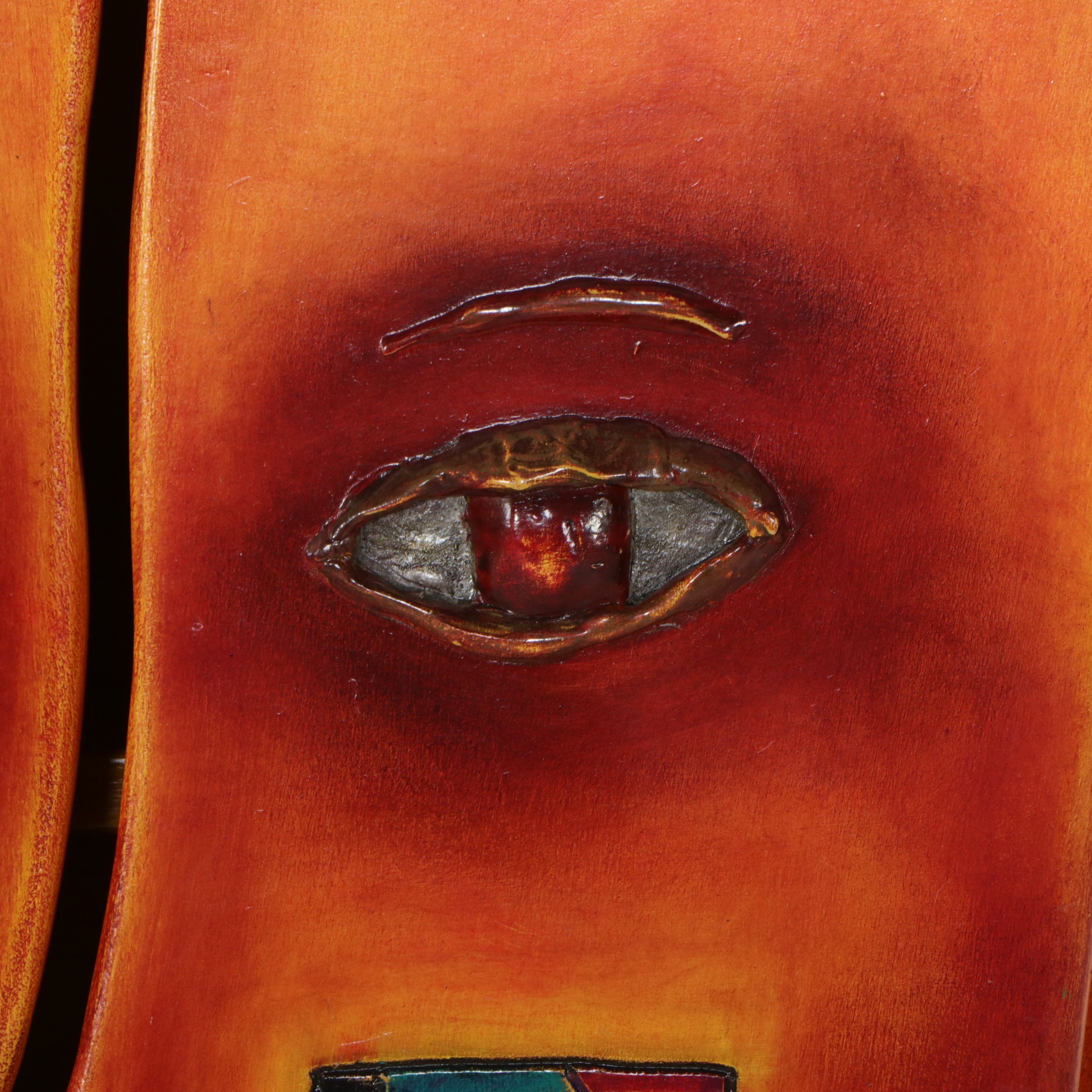 Avner Zabari "Face" Anthropomorphic Wall Cabinet, Late 20th Century