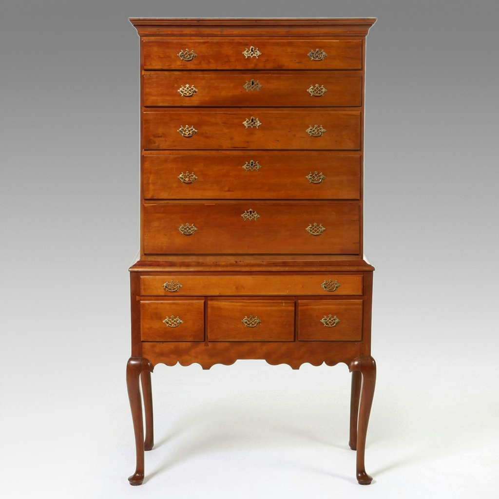 Queen Anne Cherry Highboy, 18th Century