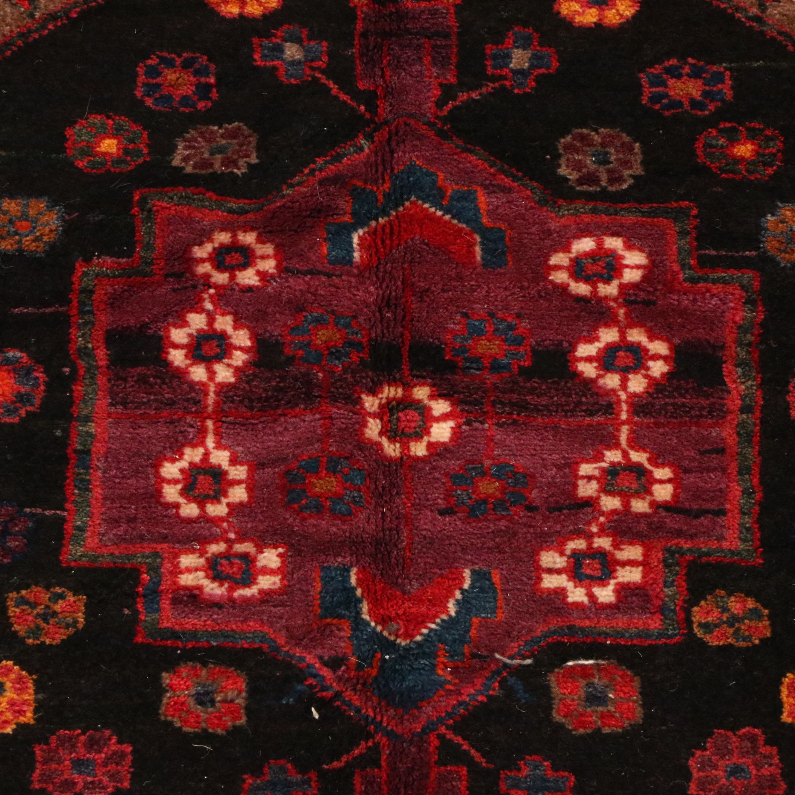 5'7 x 10'3 Hand-Knotted Persian Kurdish Area Rug