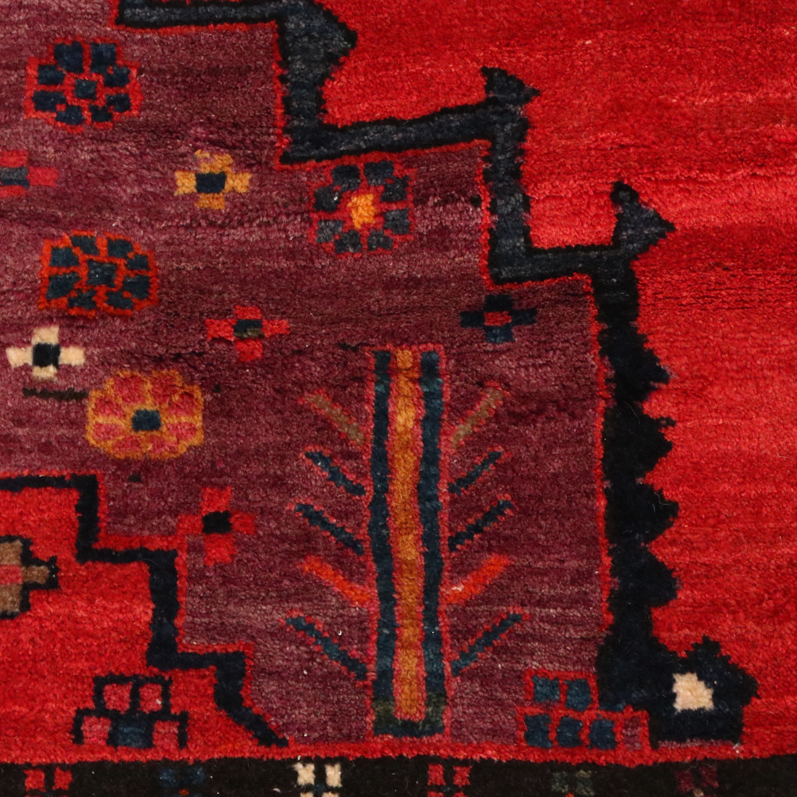 5'7 x 10'3 Hand-Knotted Persian Kurdish Area Rug