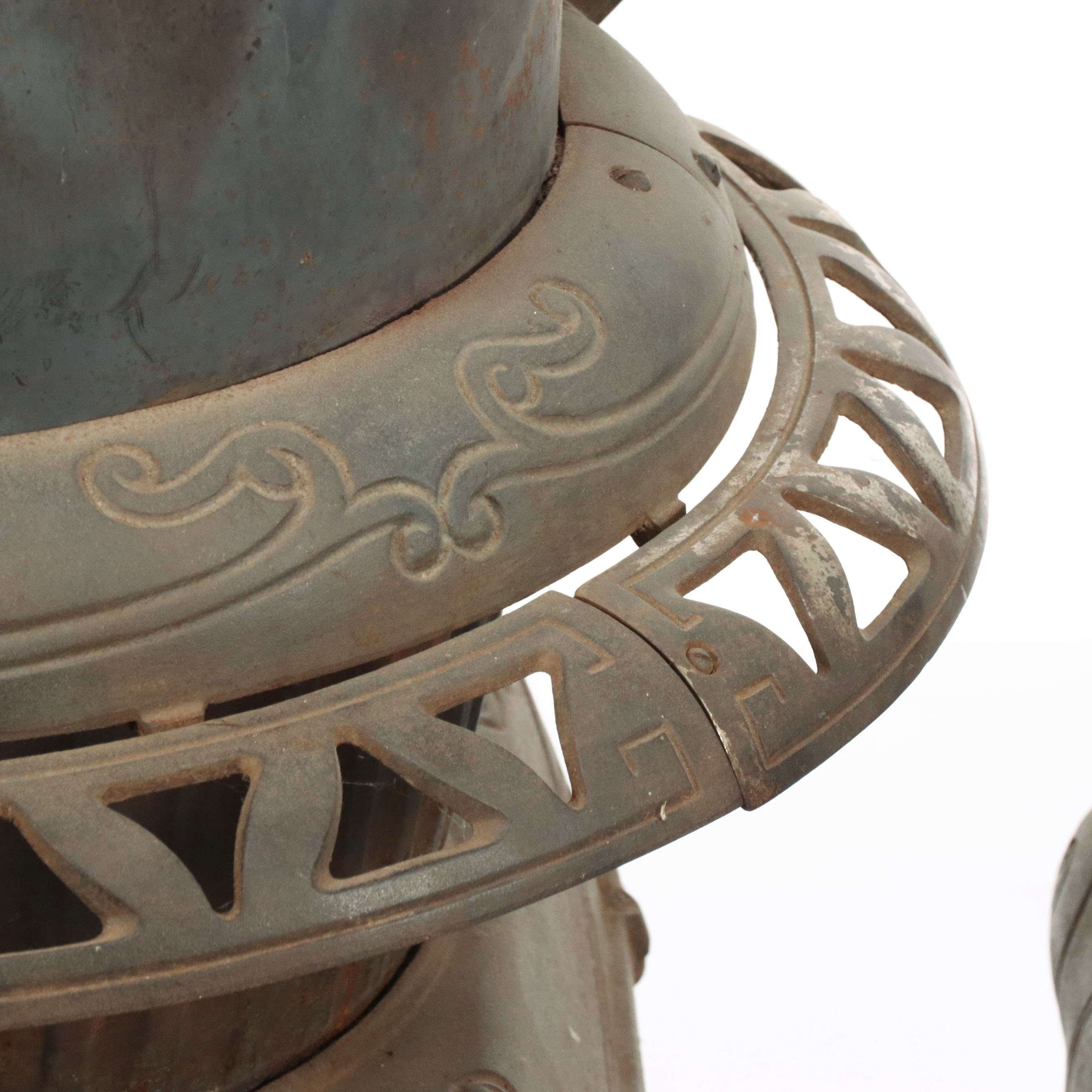 Indianapolis Stove Co. "Indian Oak 191" Cast Iron Parlor Stove