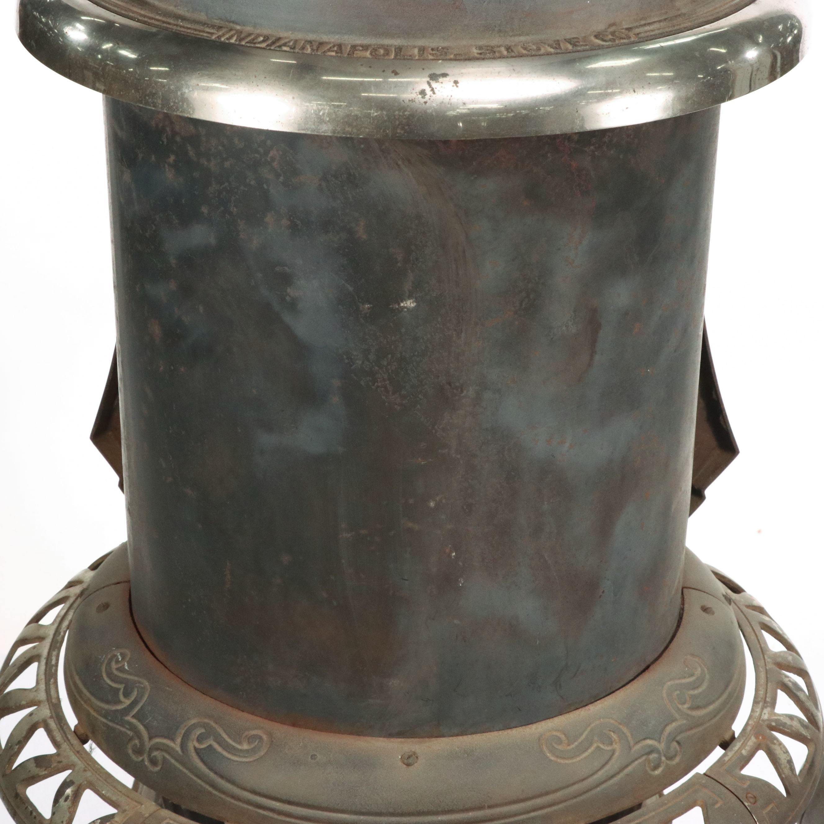 Indianapolis Stove Co. "Indian Oak 191" Cast Iron Parlor Stove