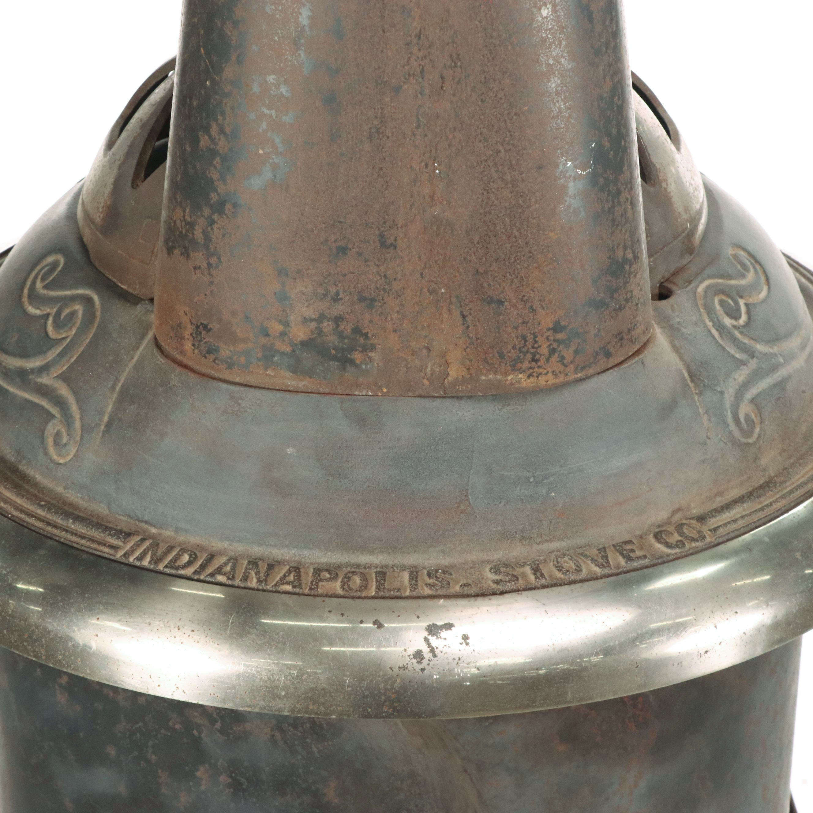 Indianapolis Stove Co. "Indian Oak 191" Cast Iron Parlor Stove